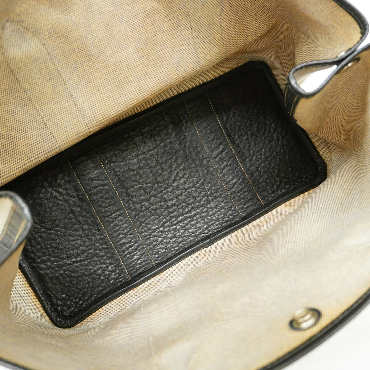 Hermes Black Toile H Tote Bag (Pre-Owned)