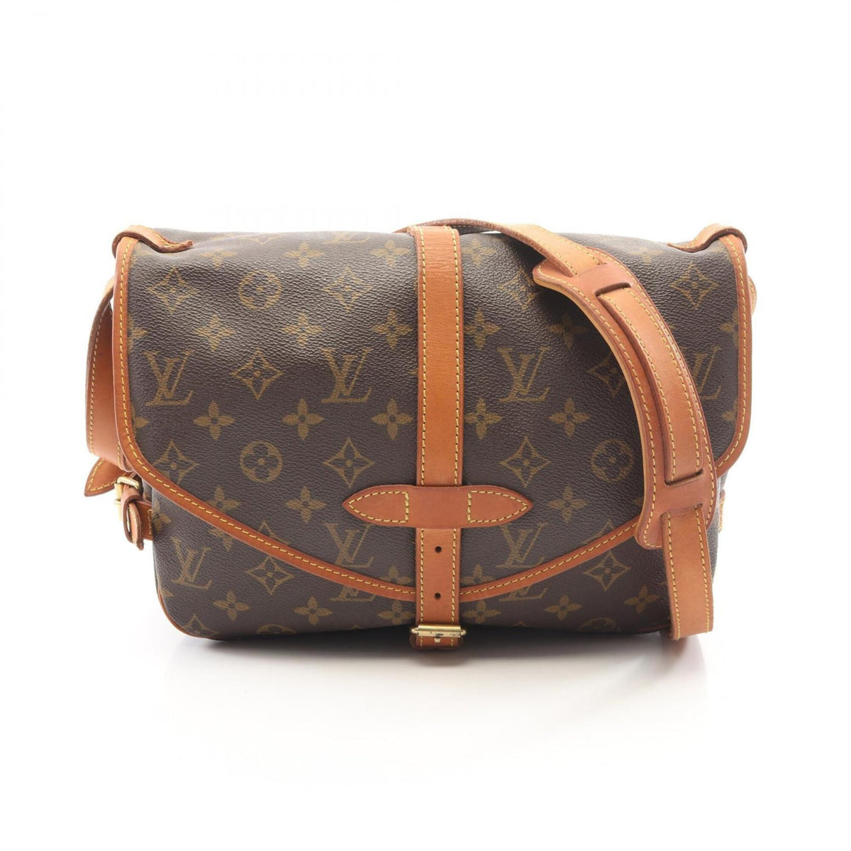 Louis Vuitton Brown Monogram Monogram Leather Handbag Shoulder Bag (Pre-Owned)