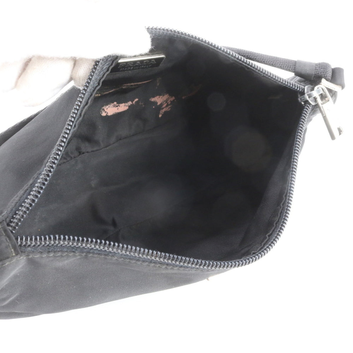 Prada Black Handbag Pouch Tote Bag (Pre-Owned)