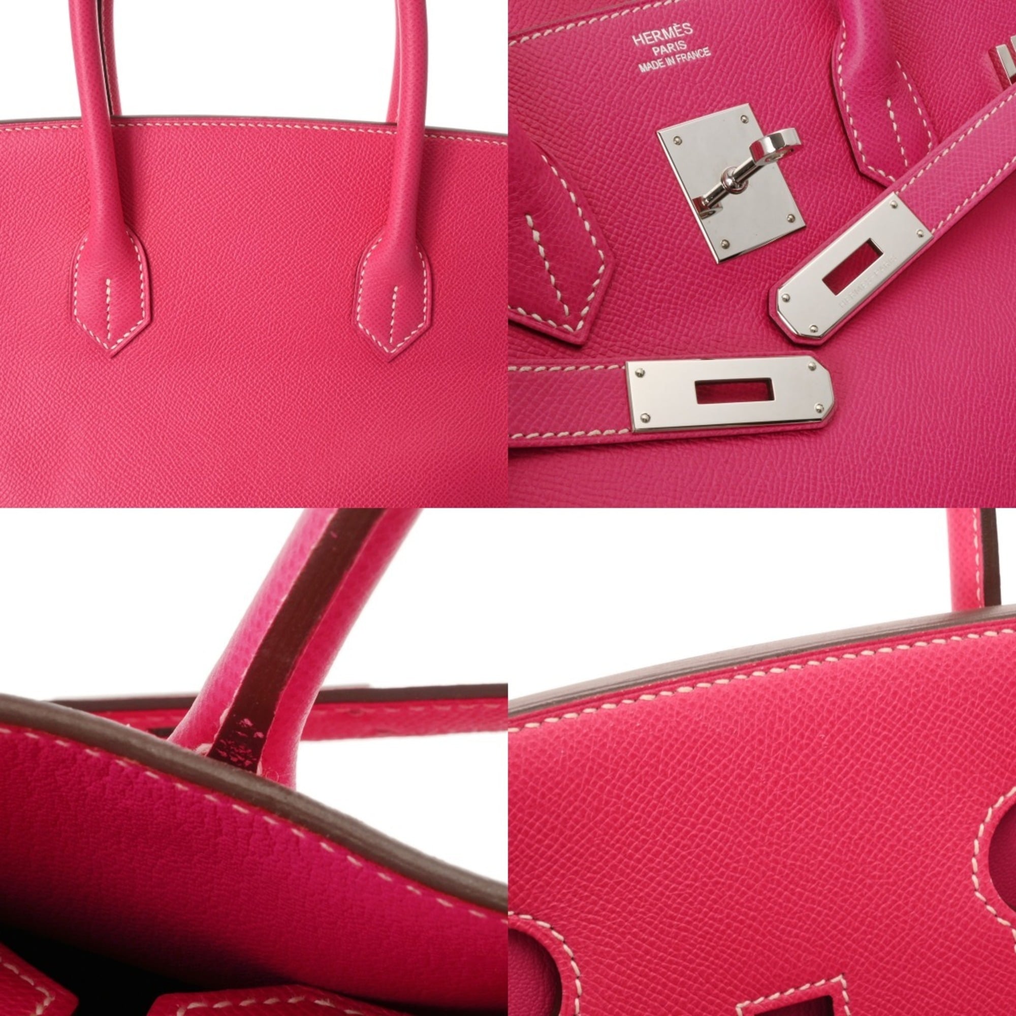 Hermes Birkin Rose Tyrien Leather Handbag (Pre-Owned)