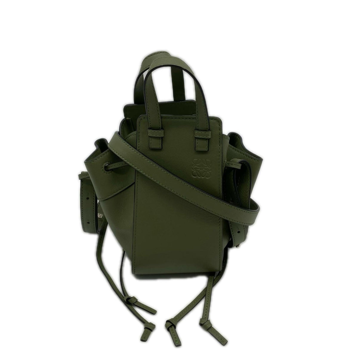Loewe Hammock Green Leather Handbag (Pre-Owned)