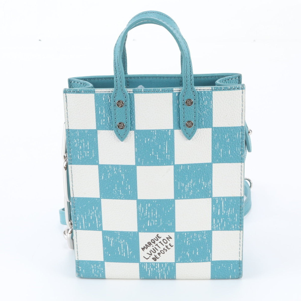 Louis Vuitton Turquoise Leather Handbag Shoulder Bag (Pre-Owned)