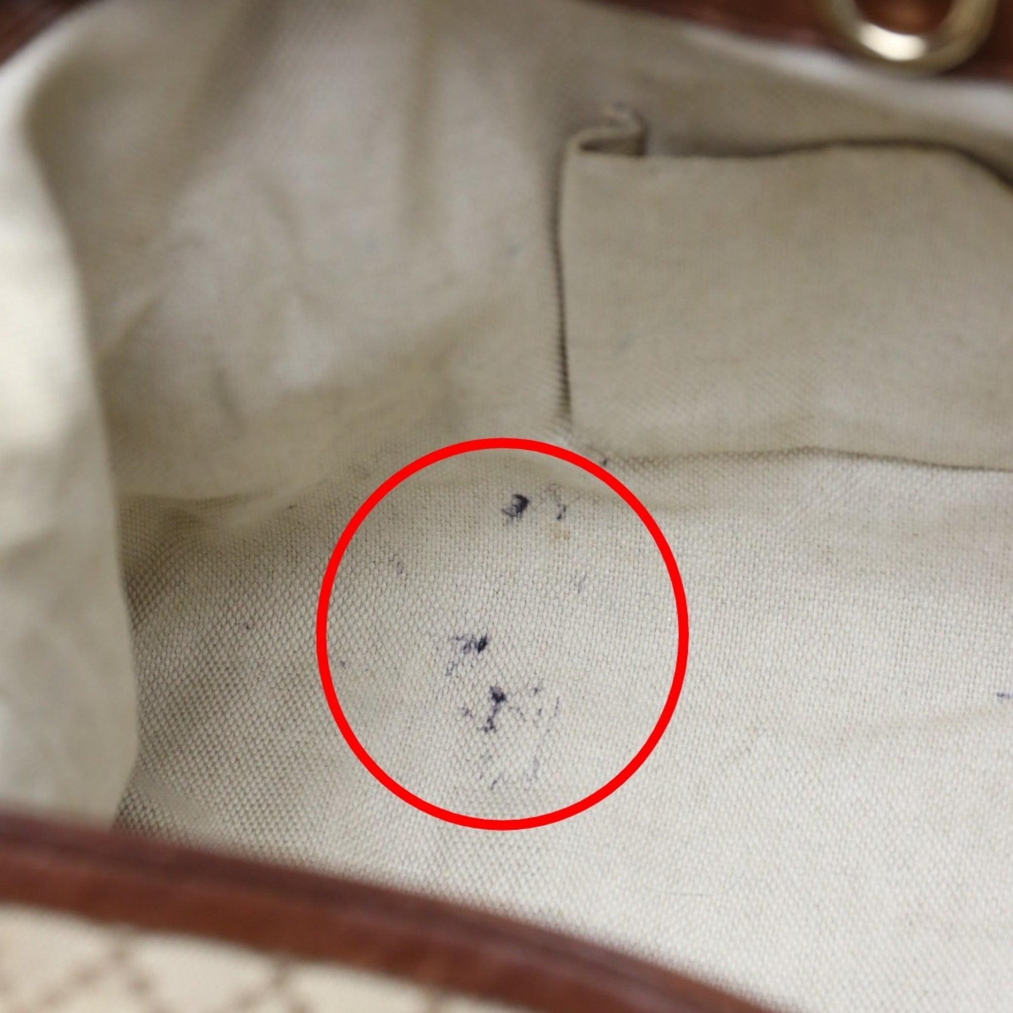 Gucci Brown Canvas Shoulder Bag Tote Bag (Pre-Owned)