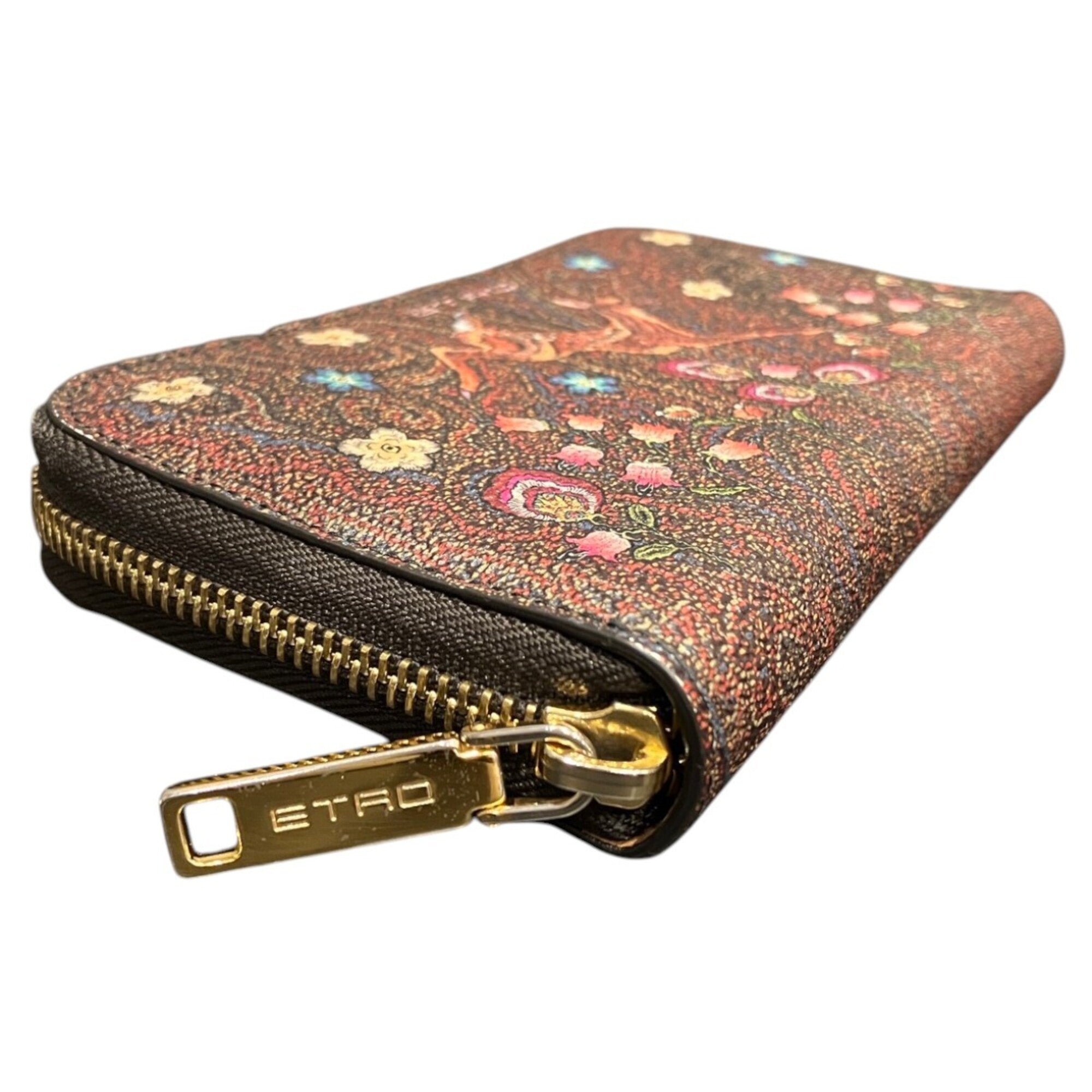 Etro Brown Pvc Leather Coin Purse/Coin Case (Pre-Owned)