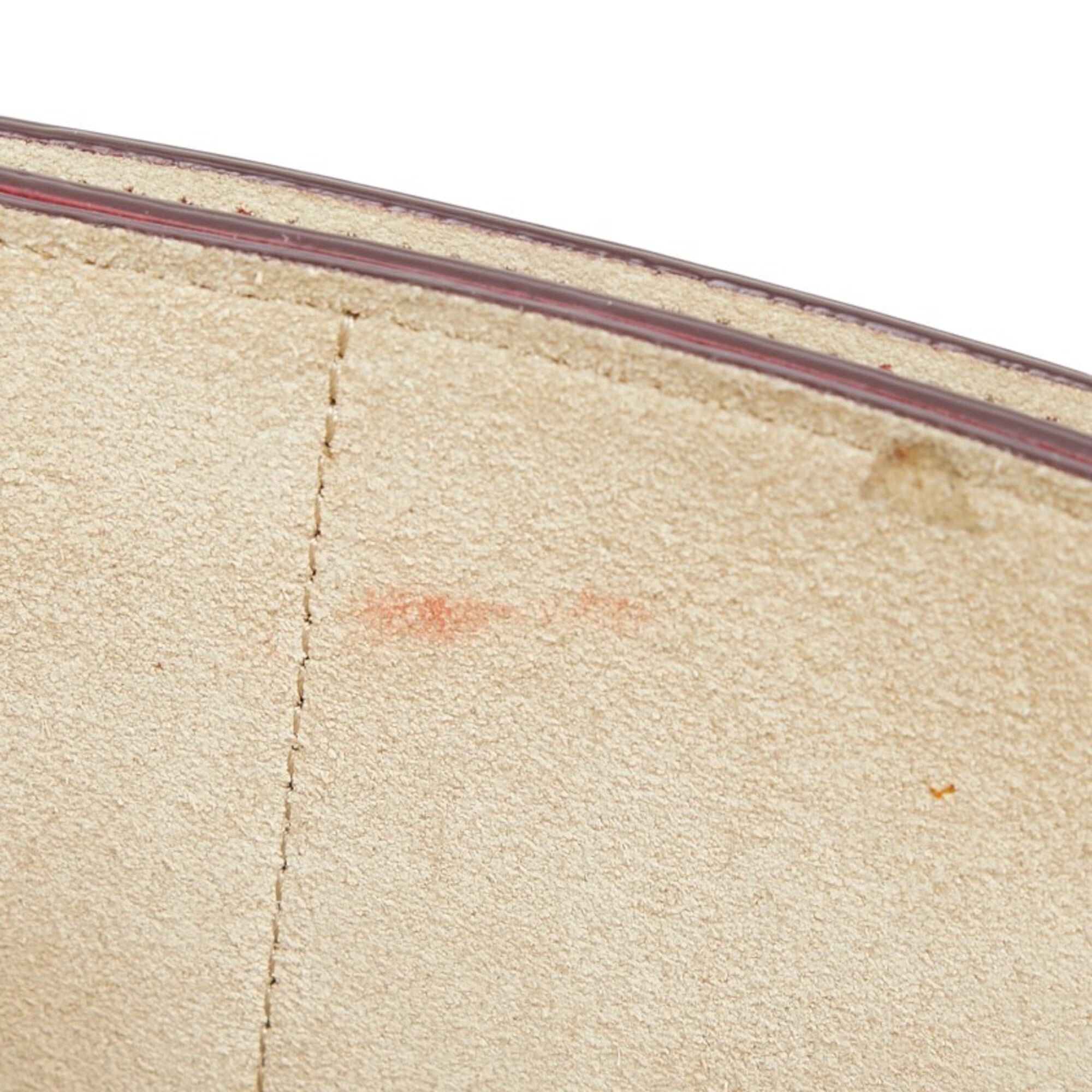 Chloé Red Color Leather Suede Shoulder Bag (Pre-Owned)
