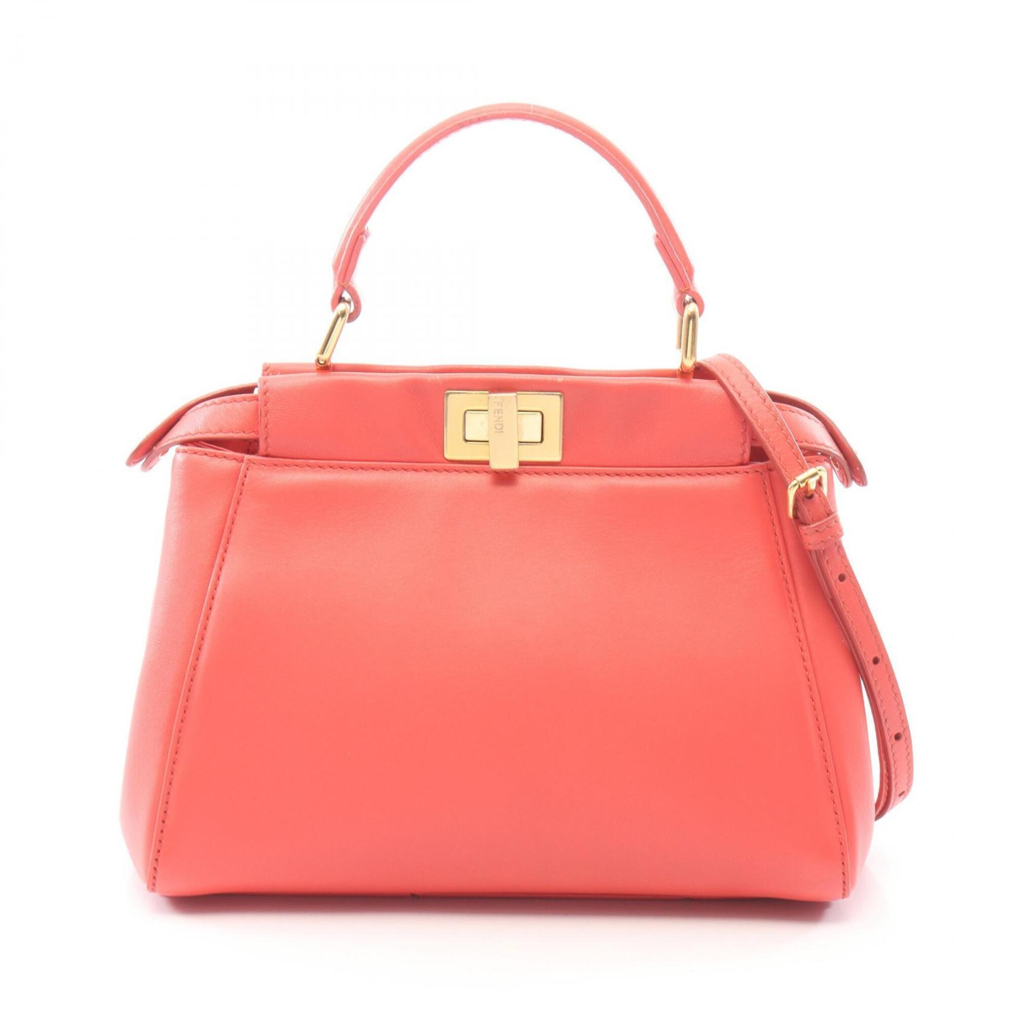 Fendi Pink Leather Handbag (Pre-Owned)