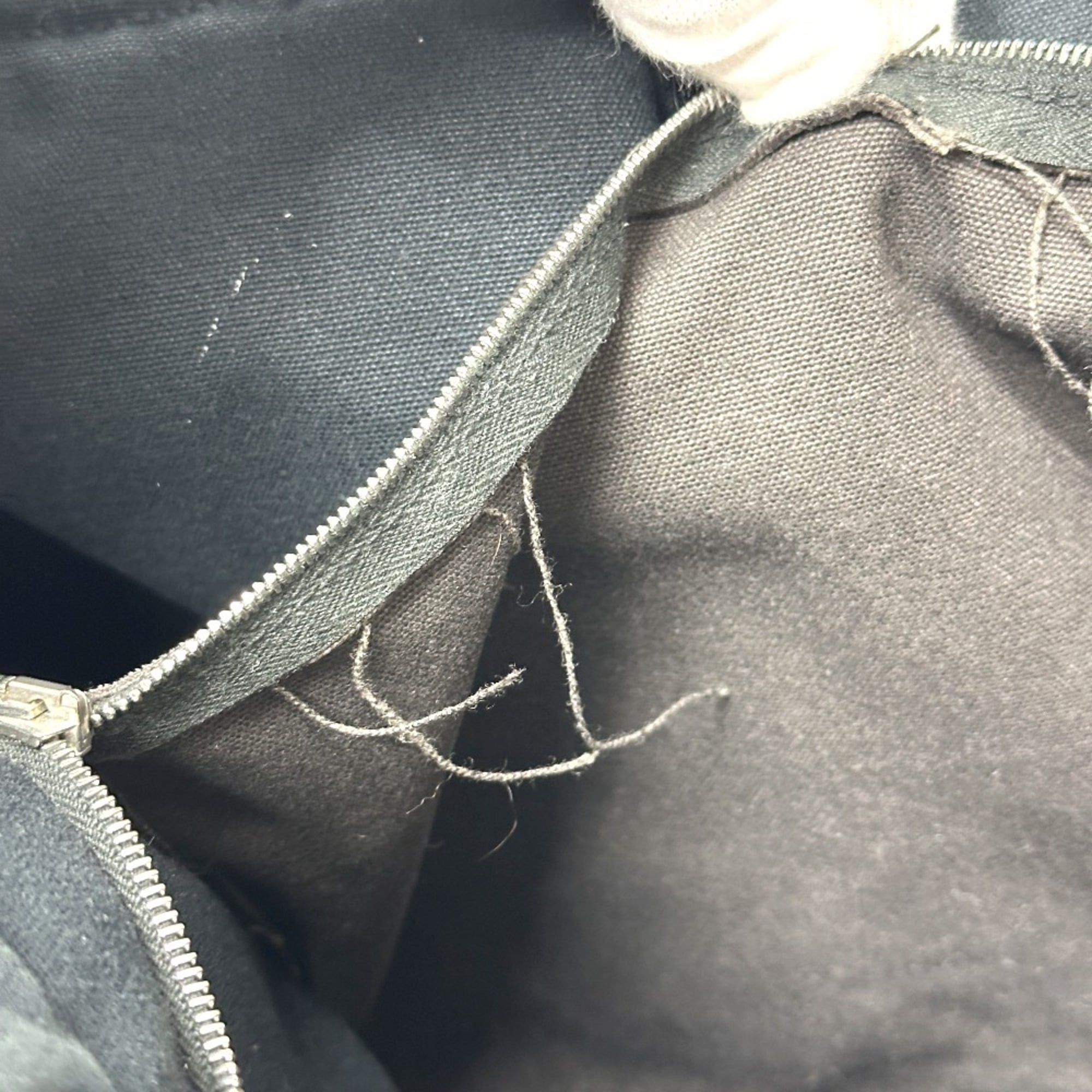 Hermes Black Canvas Tote Bag (Pre-Owned)