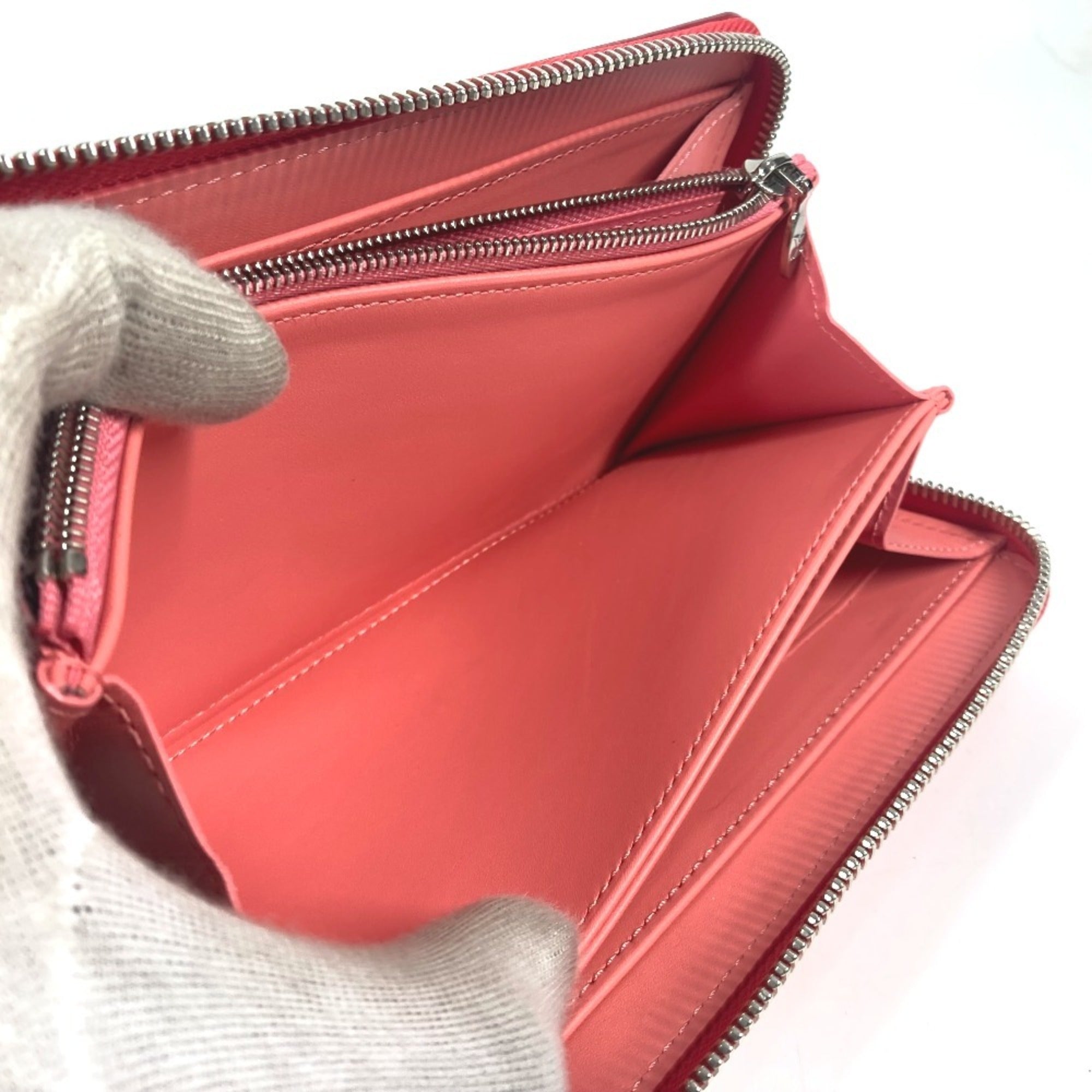Louis Vuitton Pink Poppy Petal Monogram Vernis Rayures Long Wallet (Bi-Fold) (Pre-Owned)