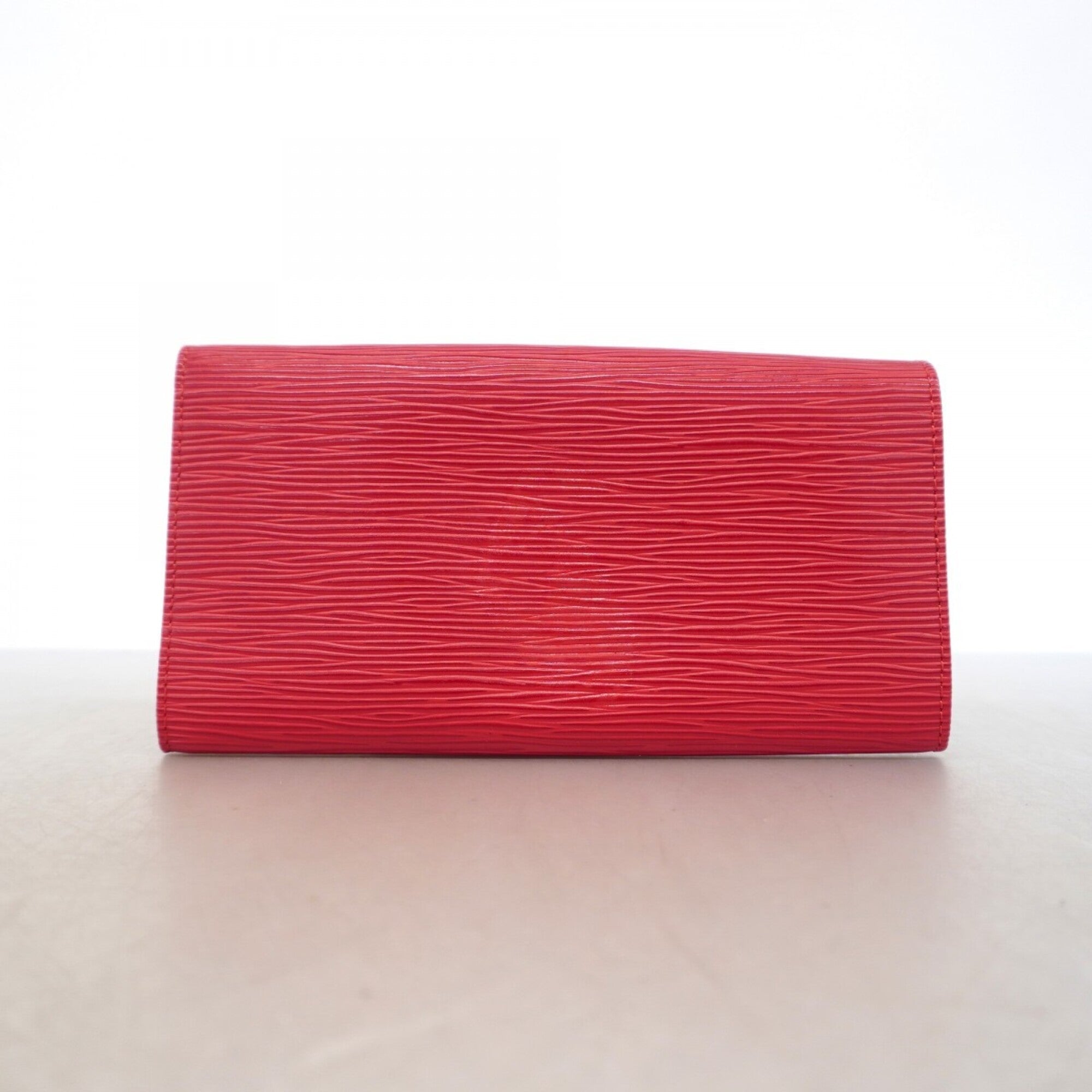 Louis Vuitton Castilian Red Long Wallet (Bi-Fold) (Pre-Owned)