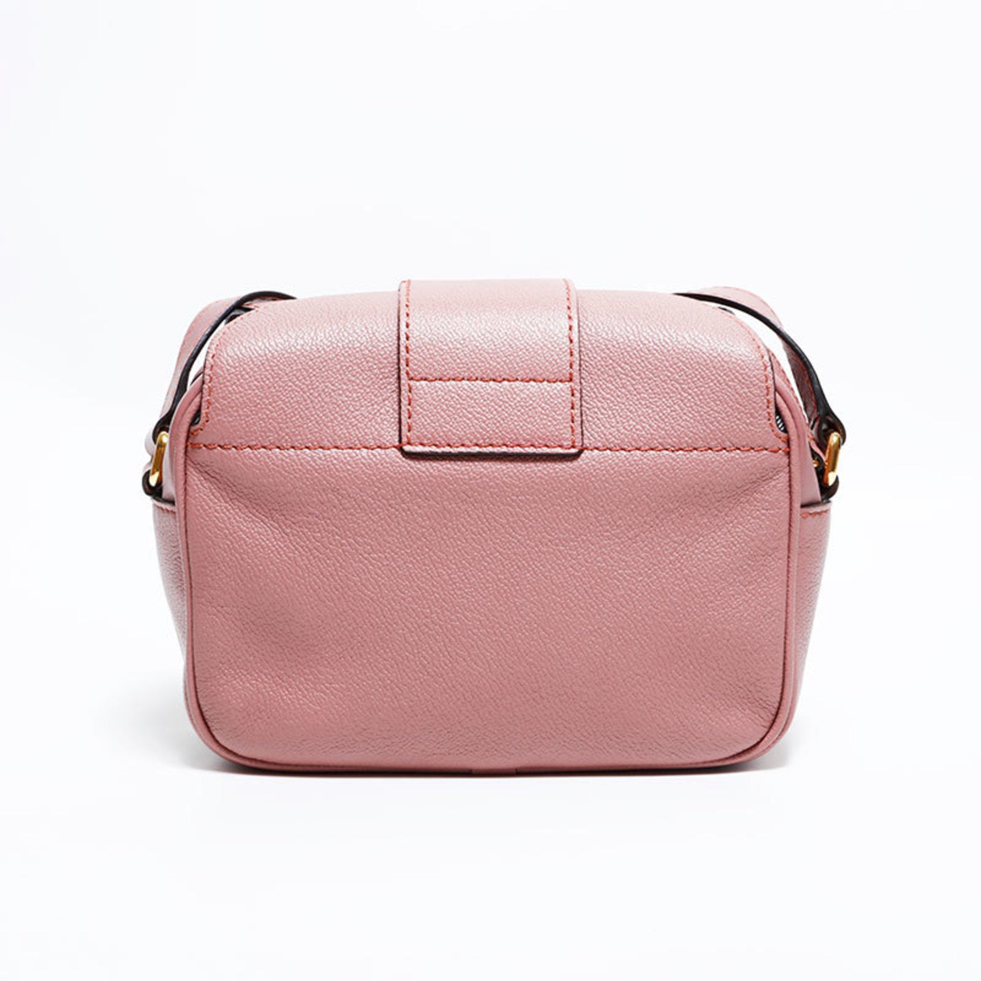 Burberry Pink Leather Shoulder Bag (Pre-Owned)