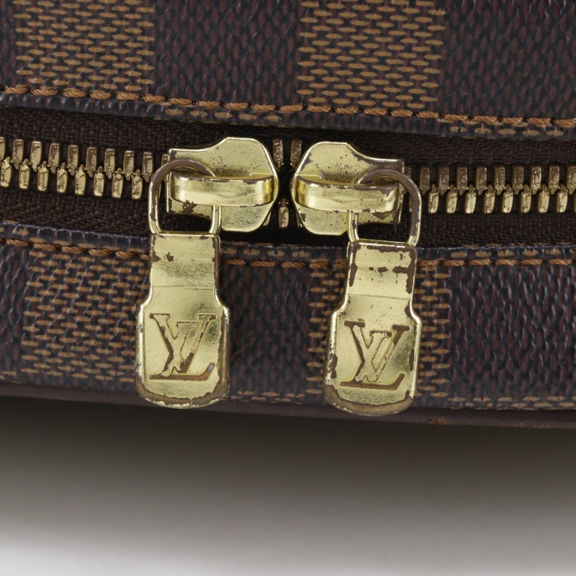 Louis Vuitton Damier Brown Damier Canvas Shoulder Bag (Pre-Owned)