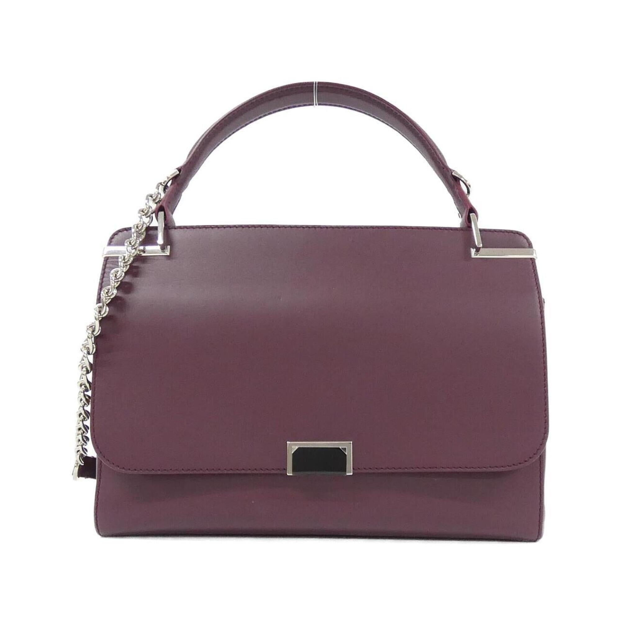 Cartier Bordeaux Leather Handbag (Pre-Owned)