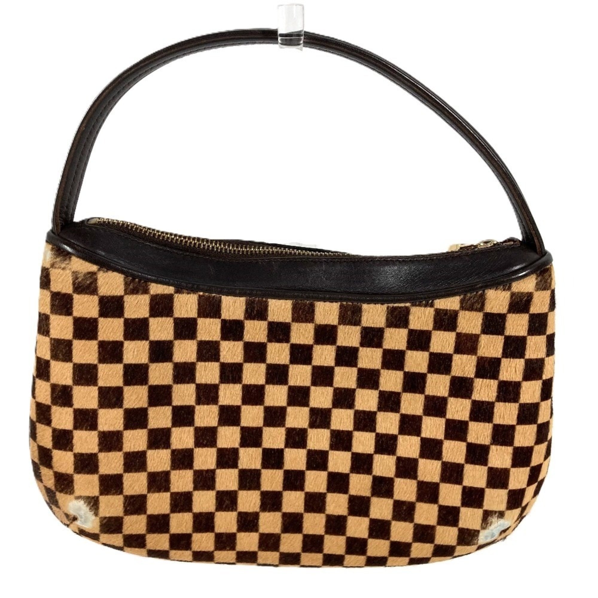 Louis Vuitton Taiga Brown Leather Handbag Pouch (Pre-Owned)