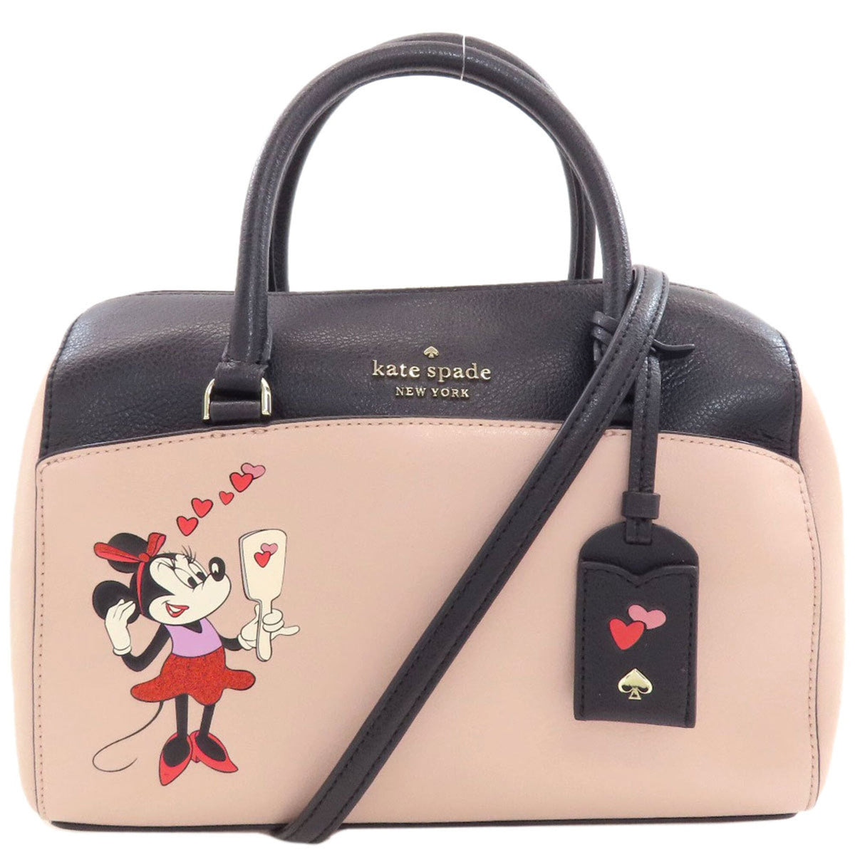 Kate Spade Black Pink Leather Handbag (Pre-Owned)