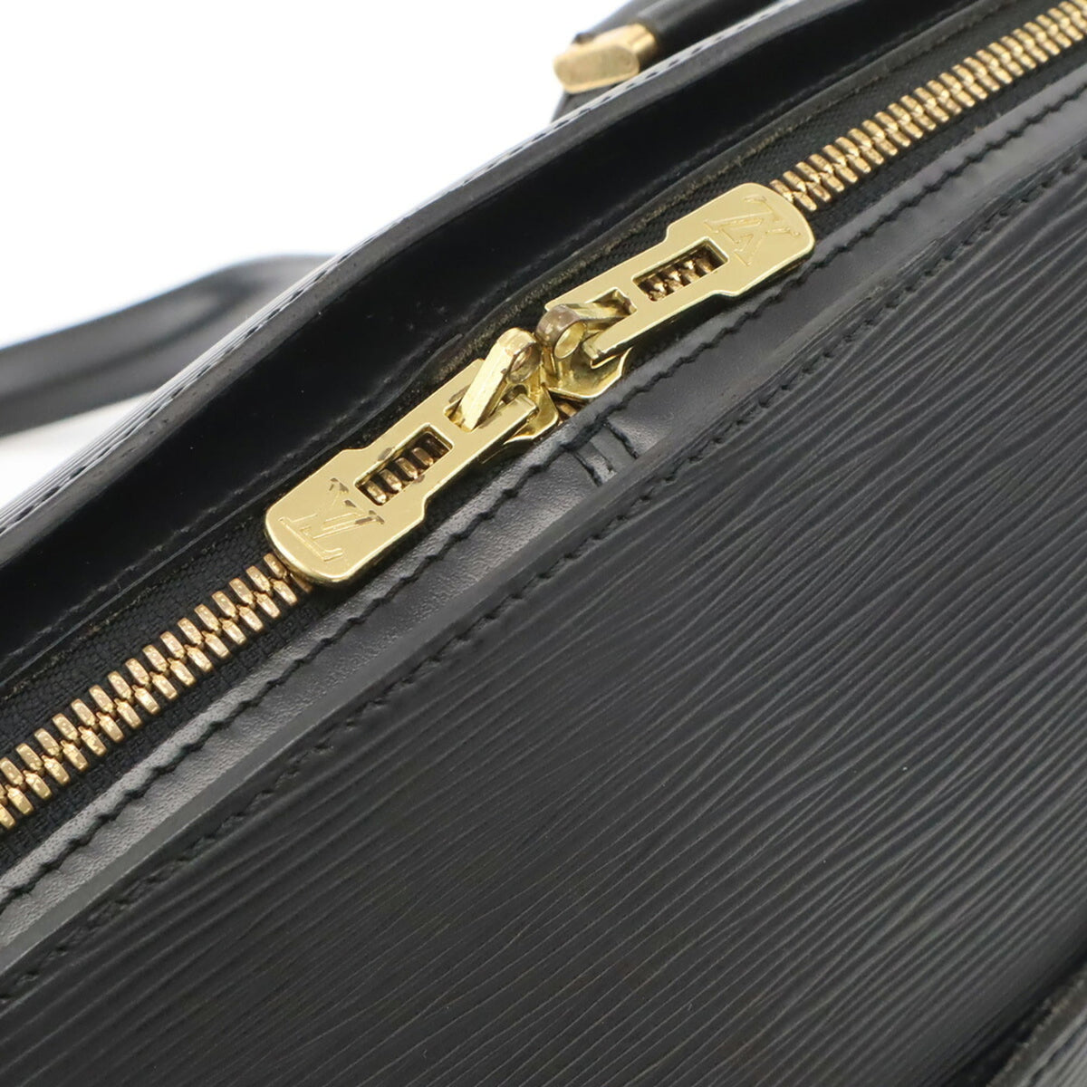 Louis Vuitton Black Noir Epi Leather Boston Bag Shoulder Bag (Pre-Owned)