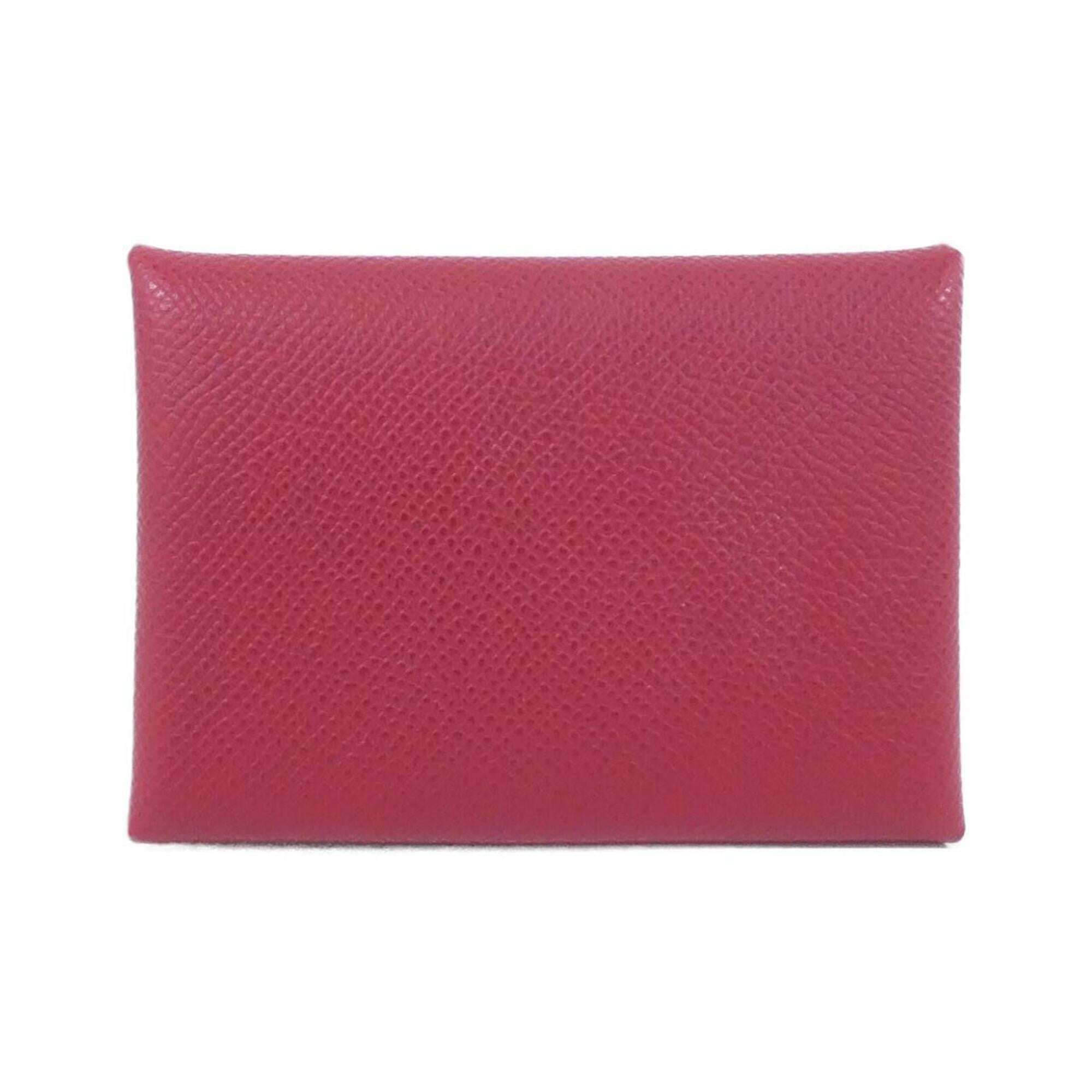 Hermes Ruby Epsom Leather Coin Purse/Coin Case (Pre-Owned)