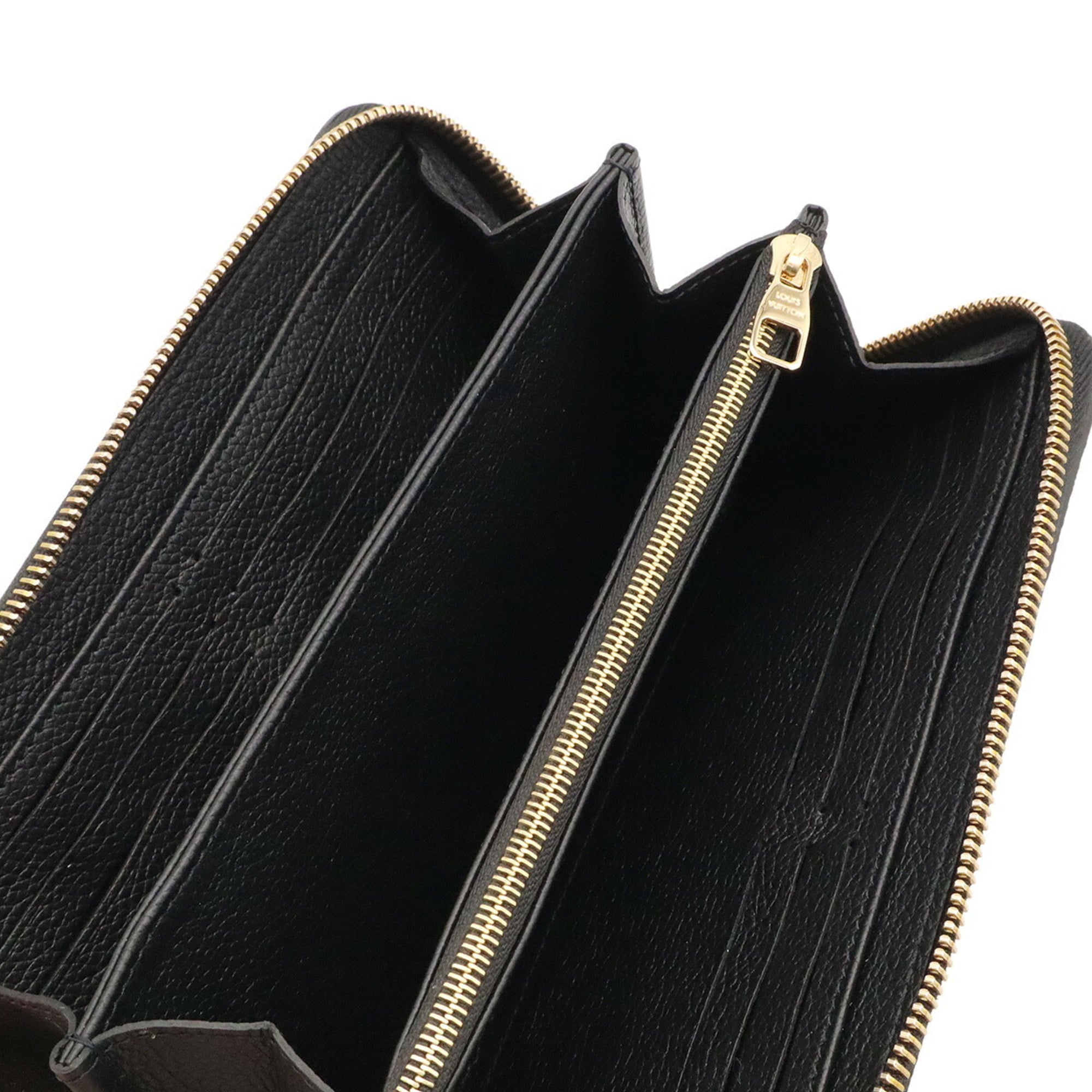 Louis Vuitton Noir Monogram Empreinte Leather Long Wallet (Bi-Fold) (Pre-Owned)