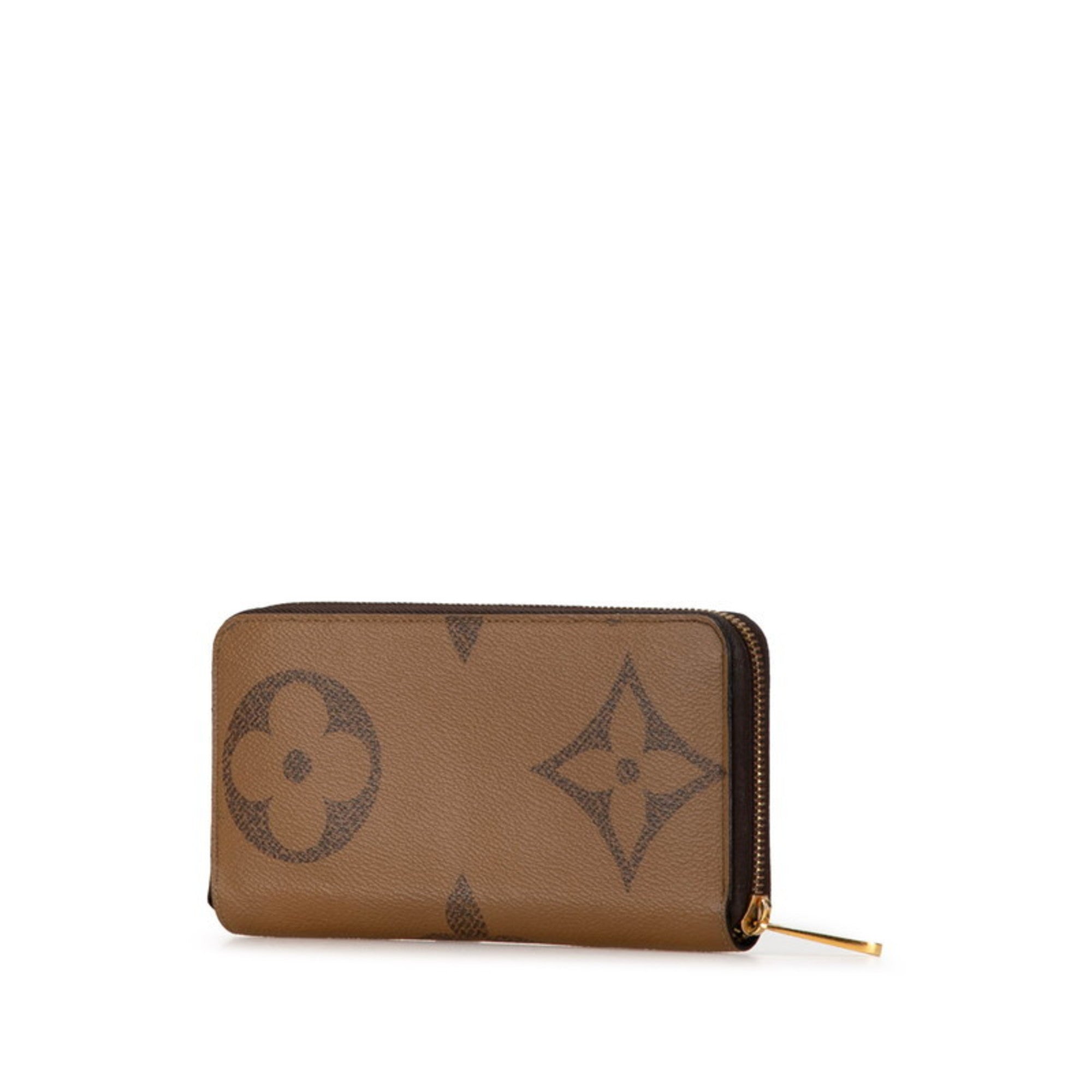 Louis Vuitton Brown Pvc Leather Long Wallet (Bi-Fold) (Pre-Owned)