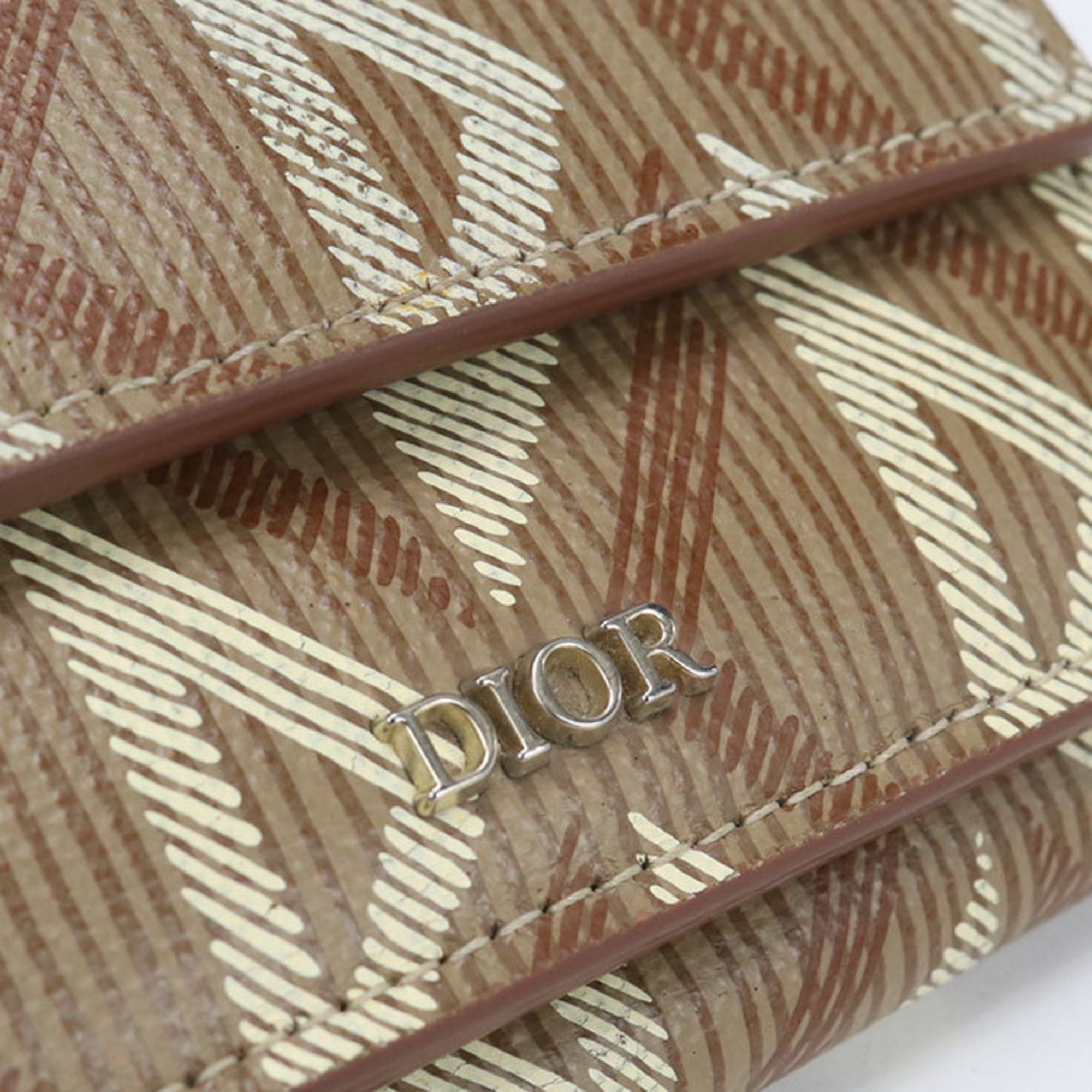 Christian Dior Brown Pvc Wallet (Tri-Fold) (Pre-Owned)