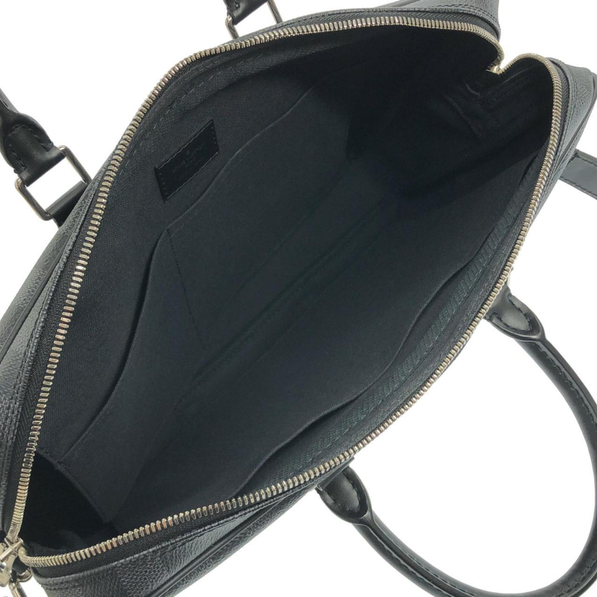 Louis Vuitton Dark Gray Graphite Coated Canvas Handbag (Pre-Owned)