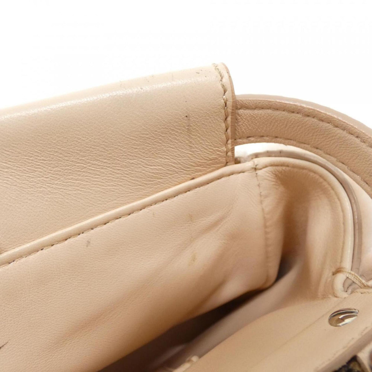 Fendi Light Pink Leather Fur Handbag (Pre-Owned)