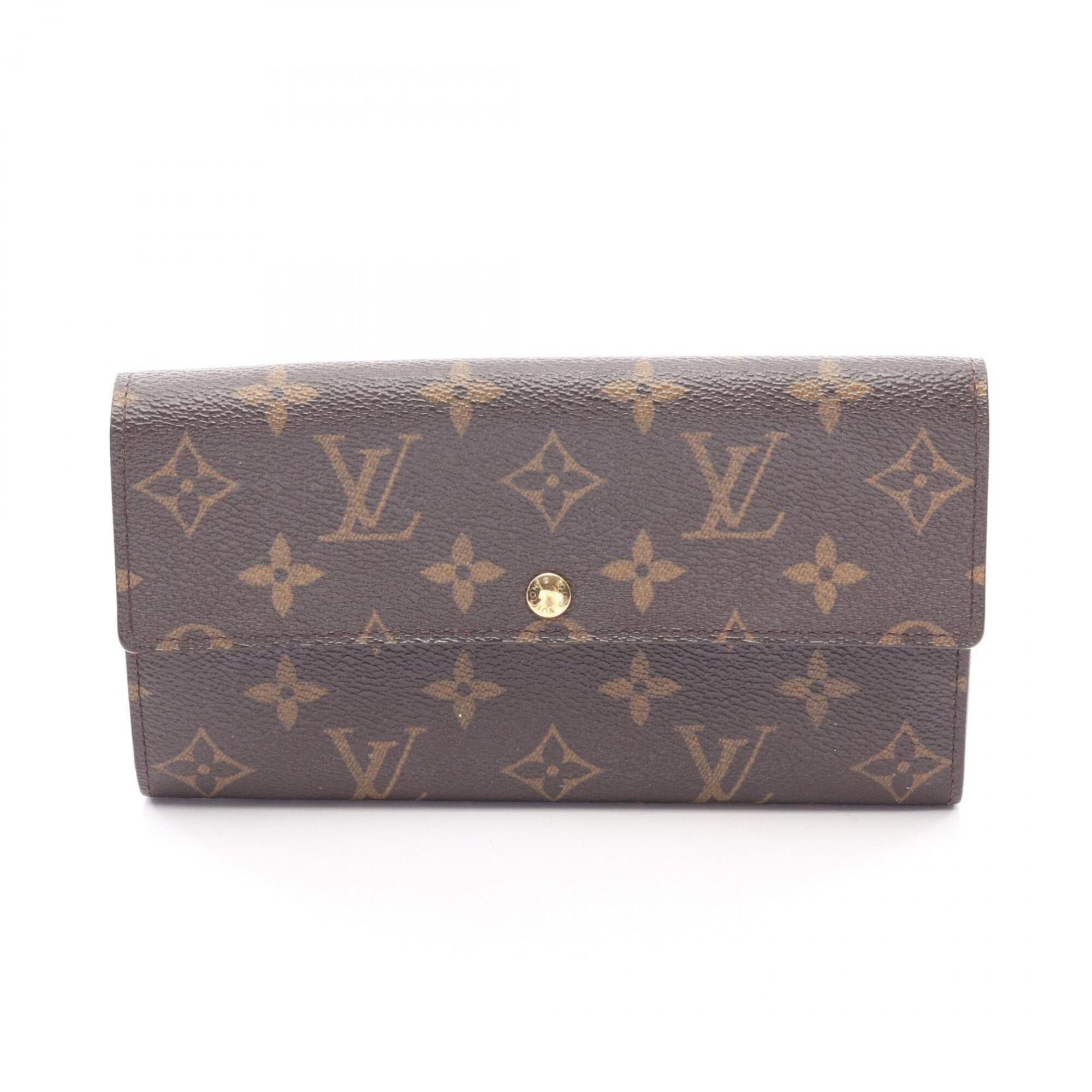 Louis Vuitton Monogram Brown Canvas Pvc Long Wallet (Bi-Fold) (Pre-Owned)