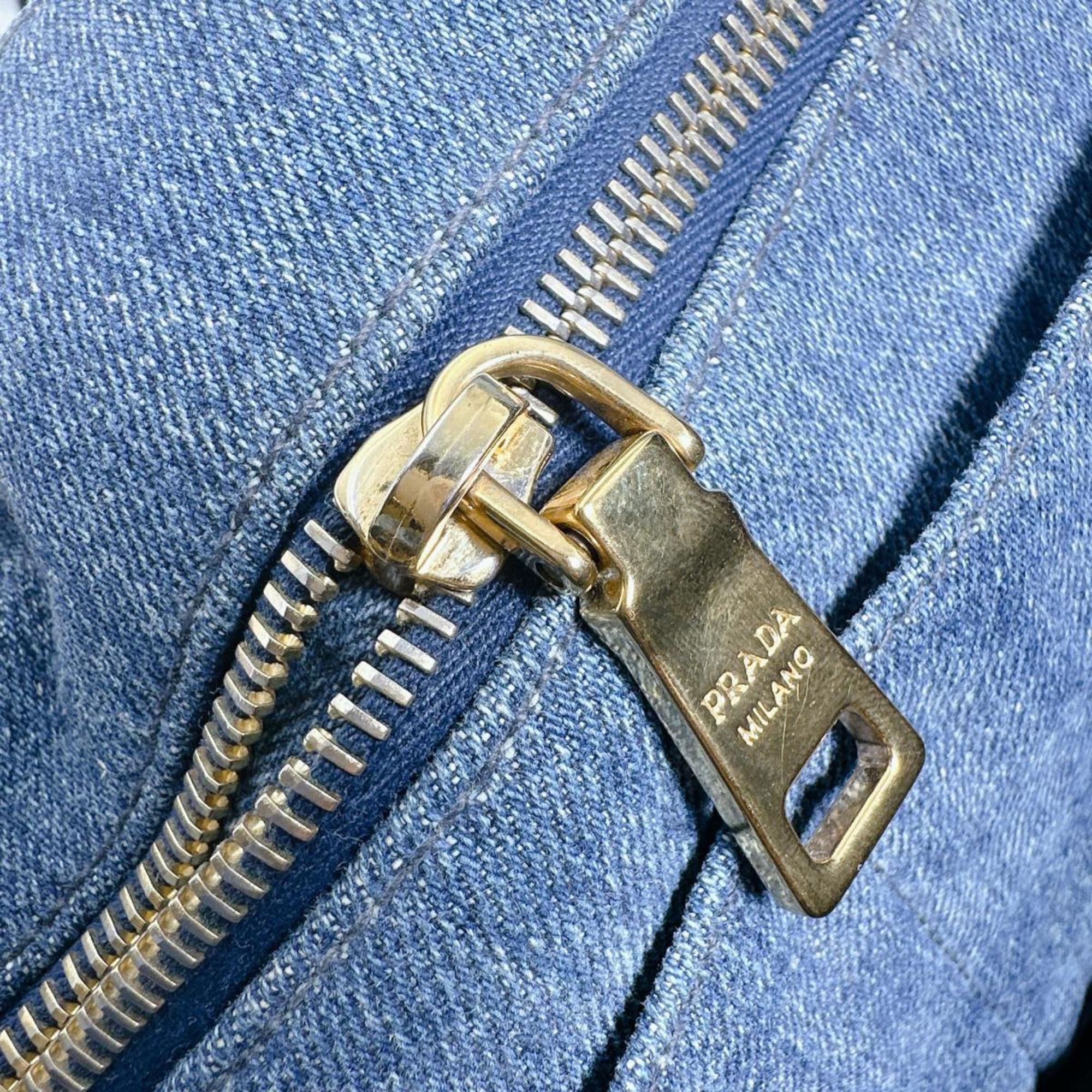 Prada Blue Denim Tote Bag (Pre-Owned)