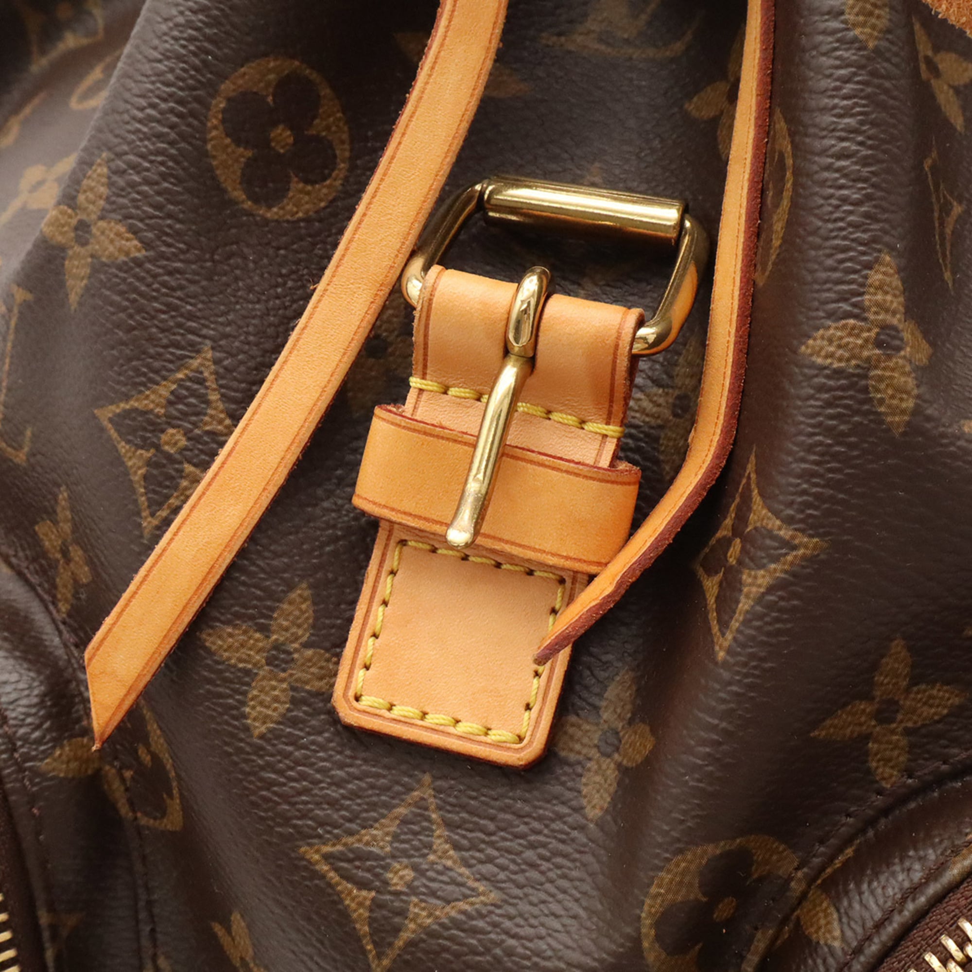 Louis Vuitton Brown Monogram Canvas Pvc Coated Canvas Backpack Shoulder Bag (Pre-Owned)