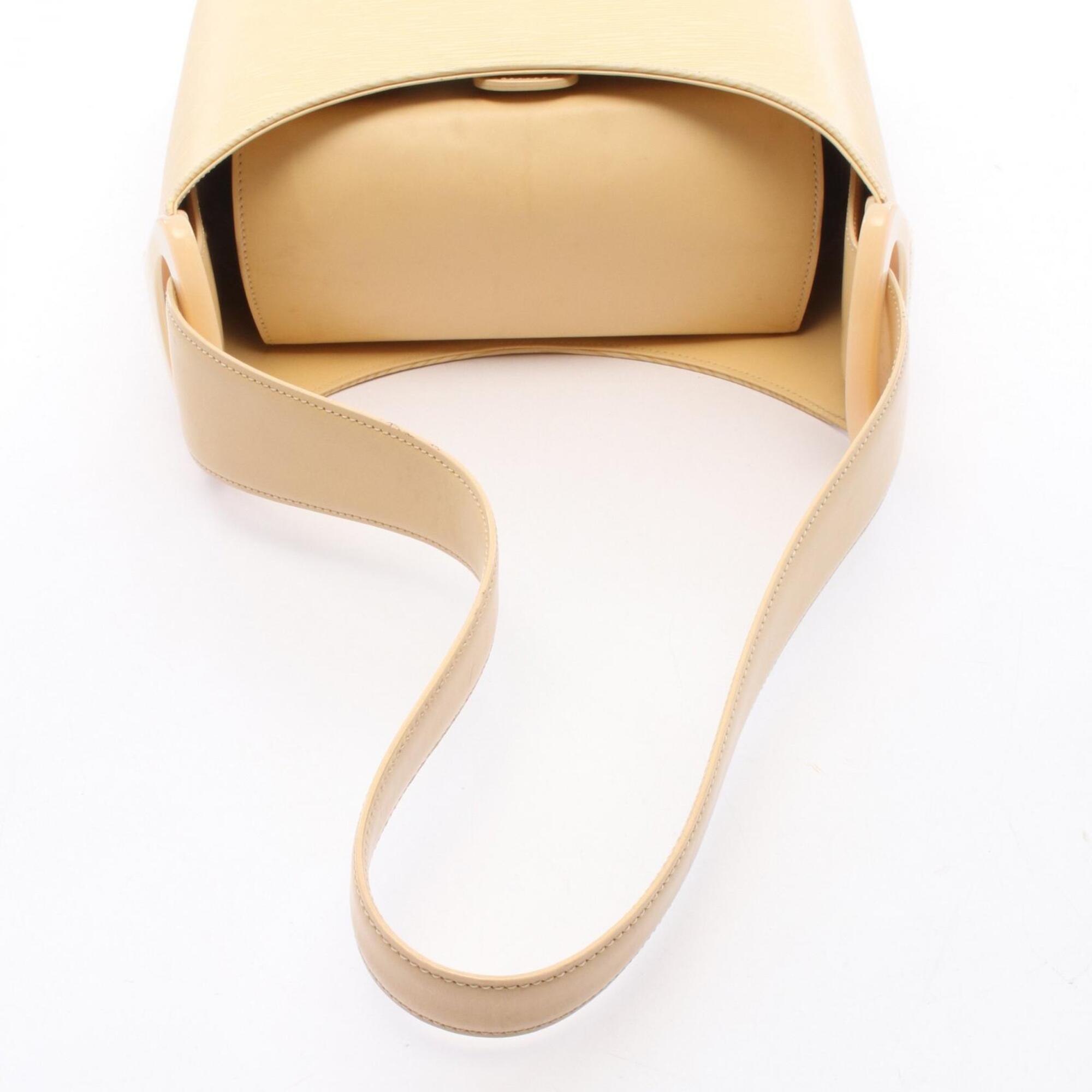 Louis Vuitton Beige Leather Handbag Shoulder Bag (Pre-Owned)