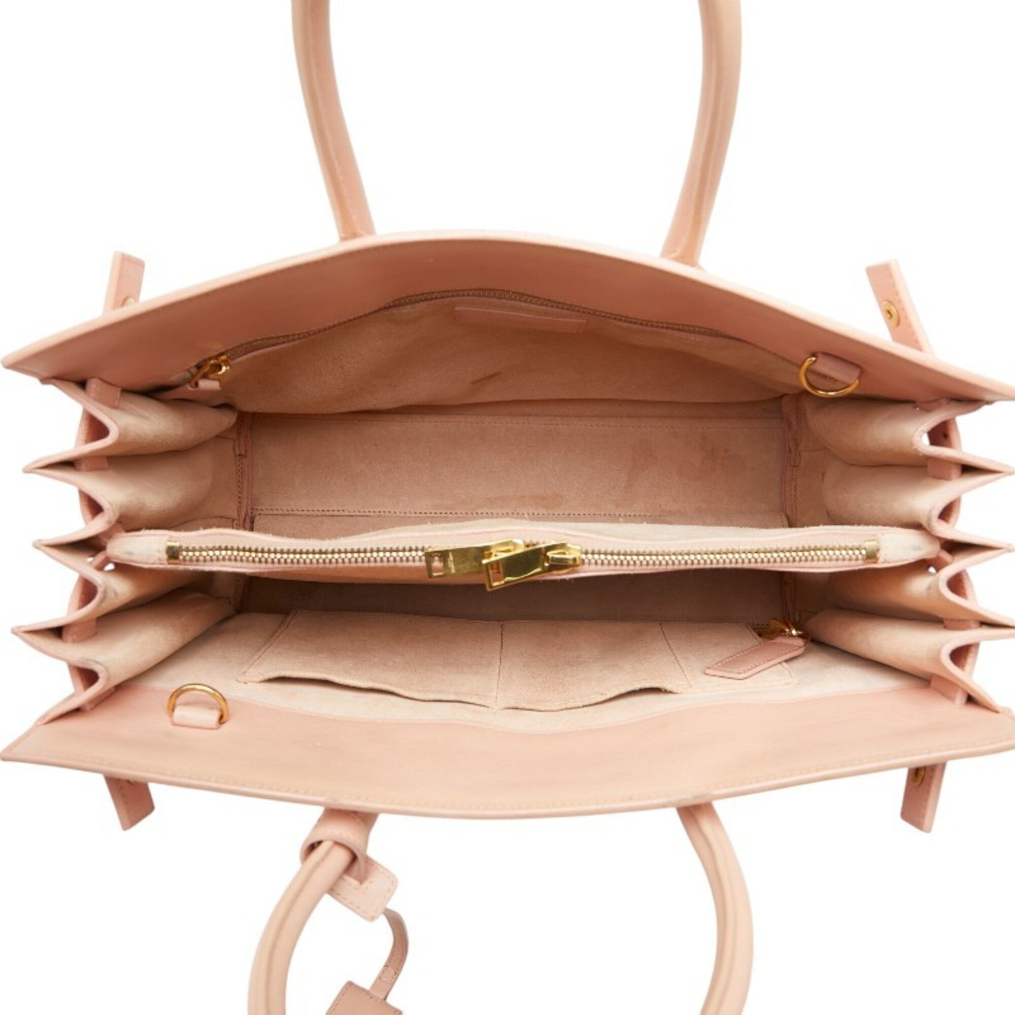 Saint Laurent Pink Leather Handbag Shoulder Bag (Pre-Owned)
