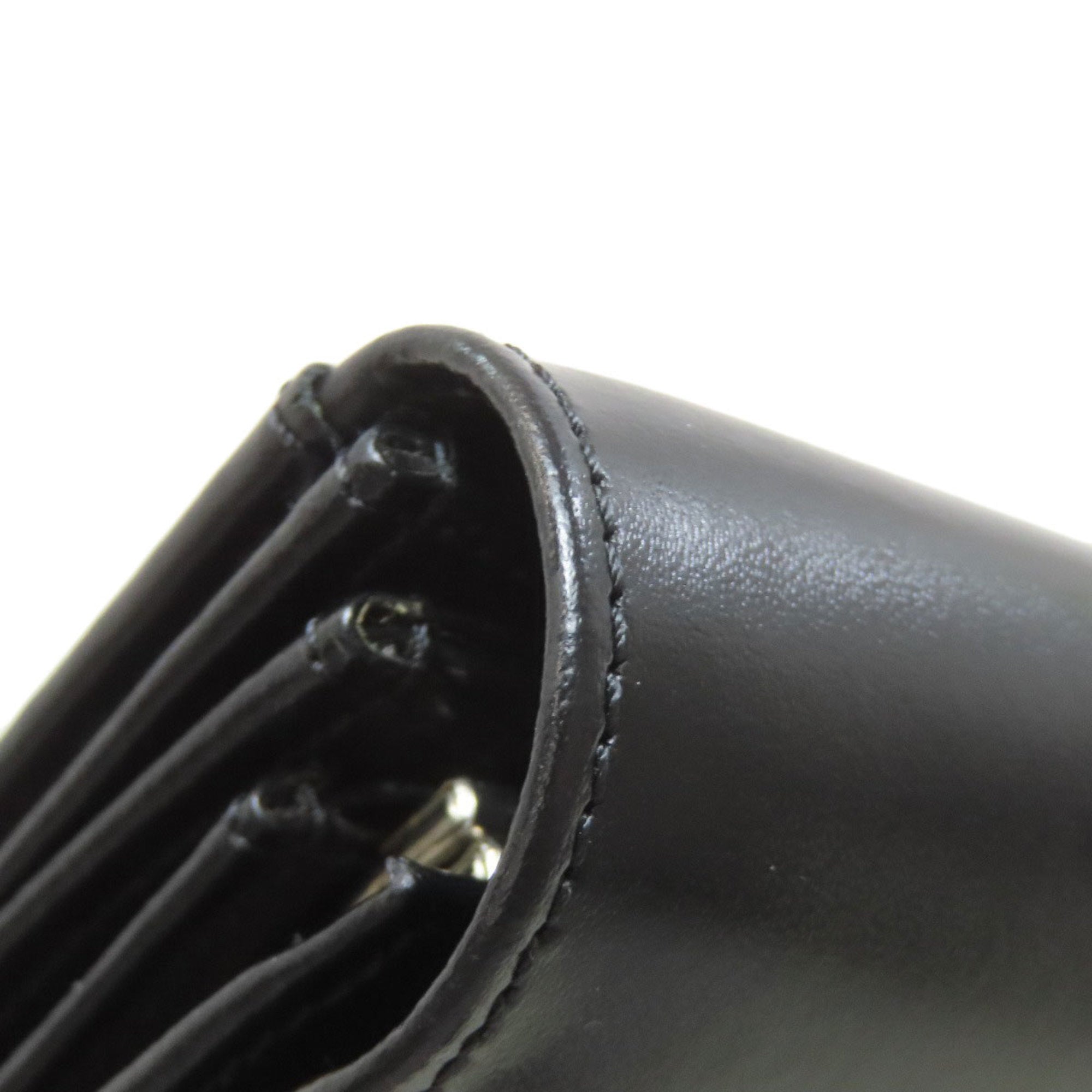 Celine Black Leather Long Wallet (Bi-Fold) (Pre-Owned)