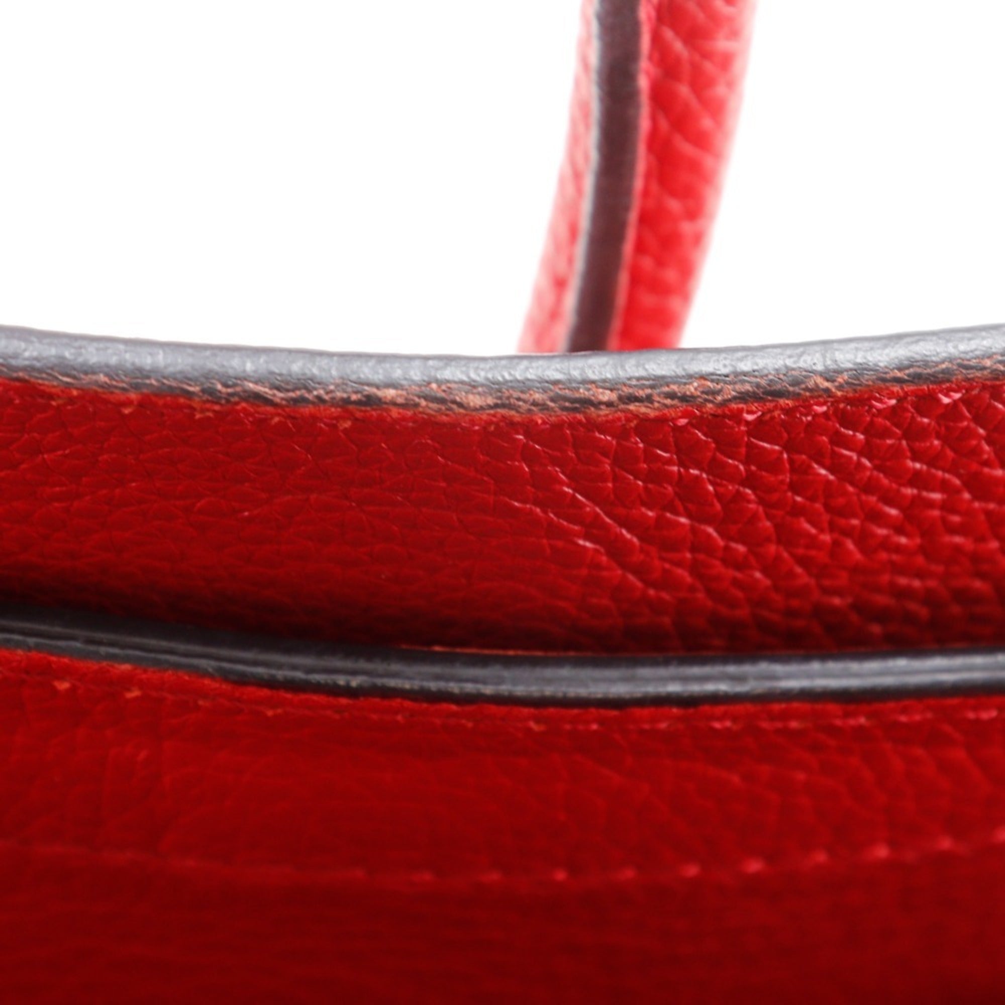 Celine Red Color Leather Handbag (Pre-Owned)