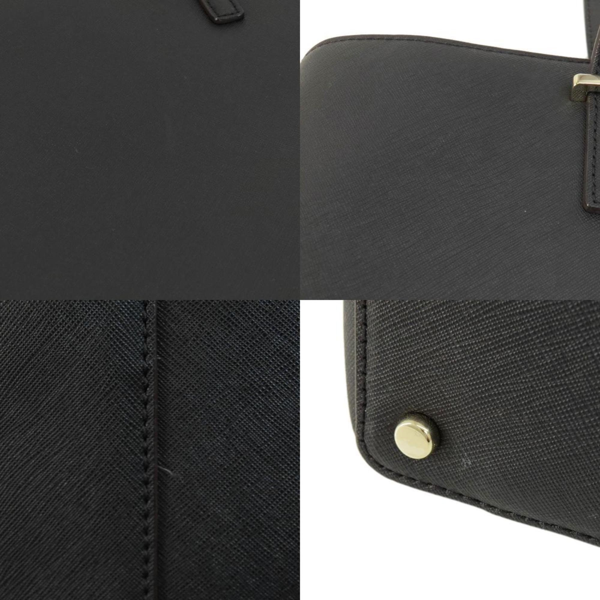 Kate Spade Black Leather Tote Bag (Pre-Owned)
