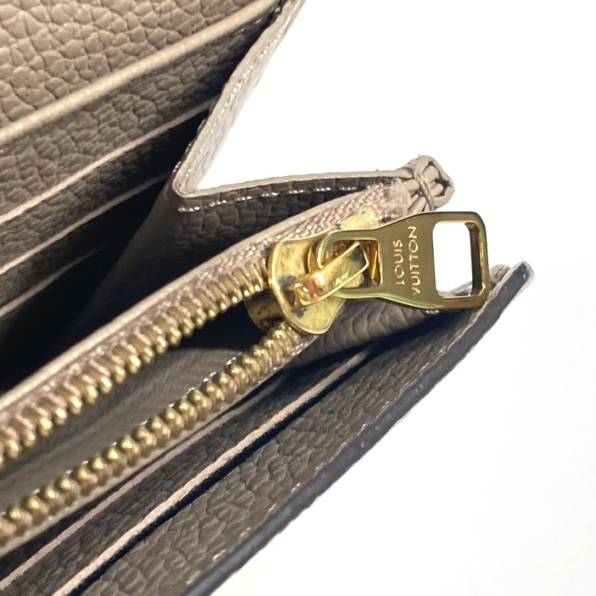 Louis Vuitton Beige Tourterelle Monogram Empreinte Long Wallet (Bi-Fold) (Pre-Owned)