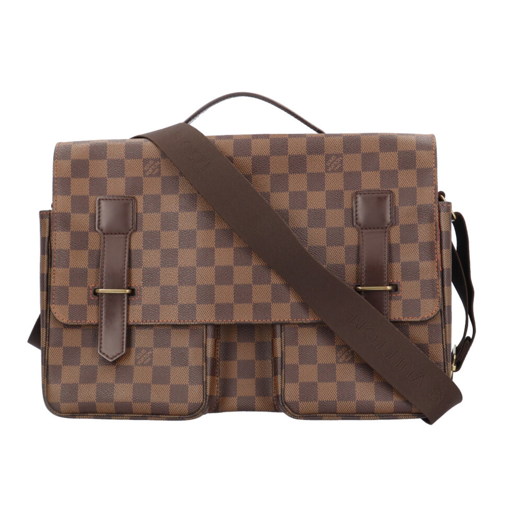 Louis Vuitton Damier Brown Damier Canvas Handbag Shoulder Bag (Pre-Owned)