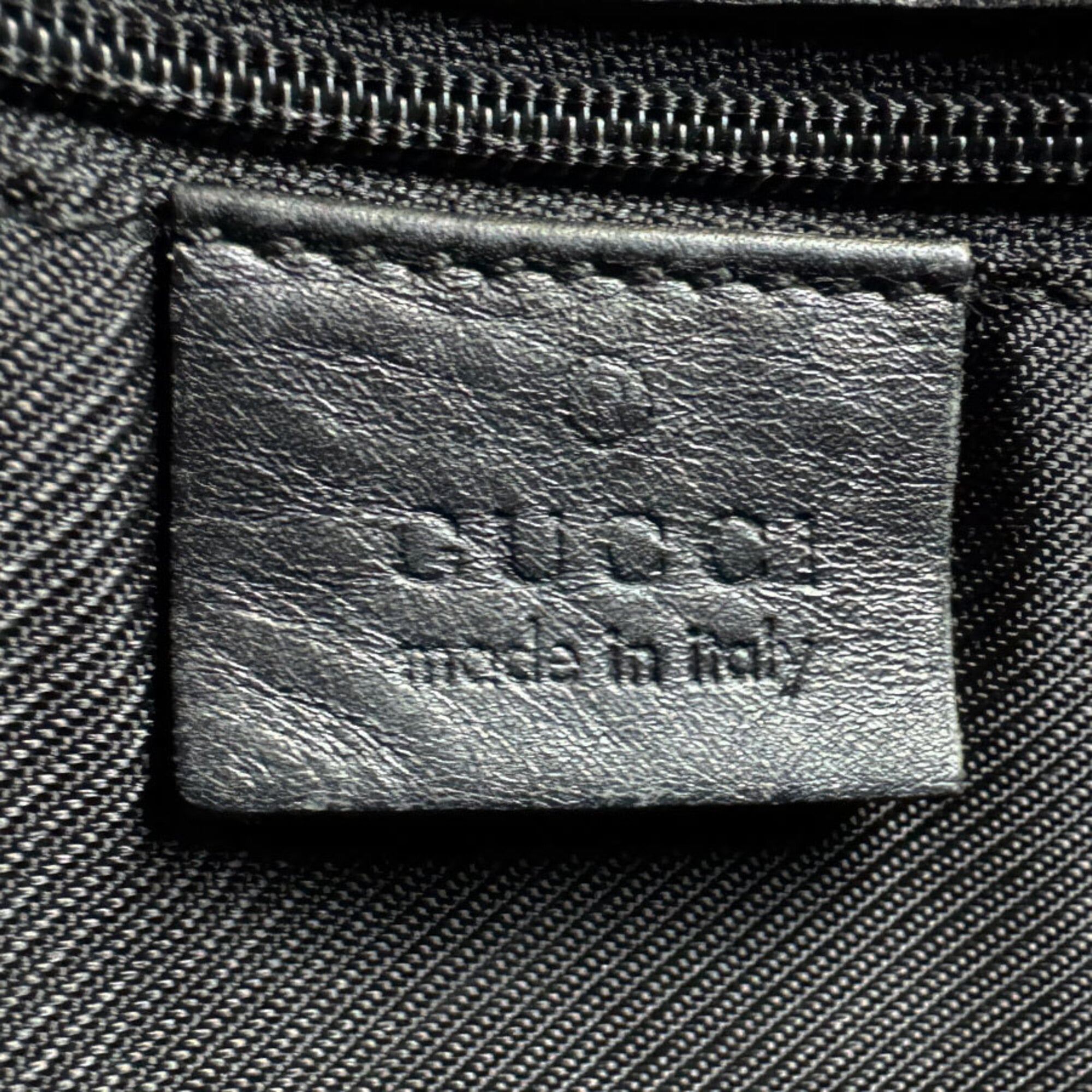 Gucci Black Gg Canvas Leather Handbag (Pre-Owned)