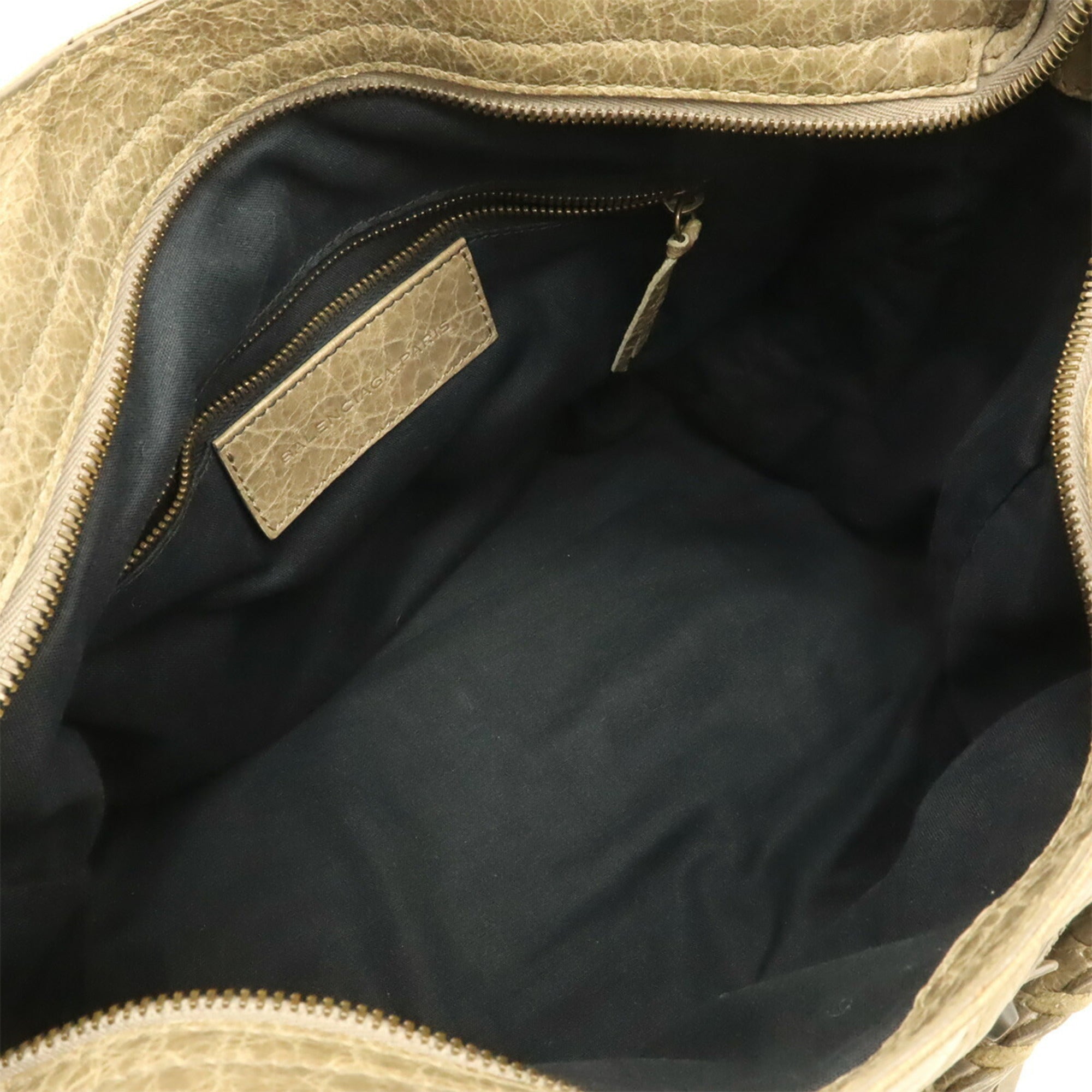 Balenciaga Beige Leather Handbag Tote Bag (Pre-Owned)