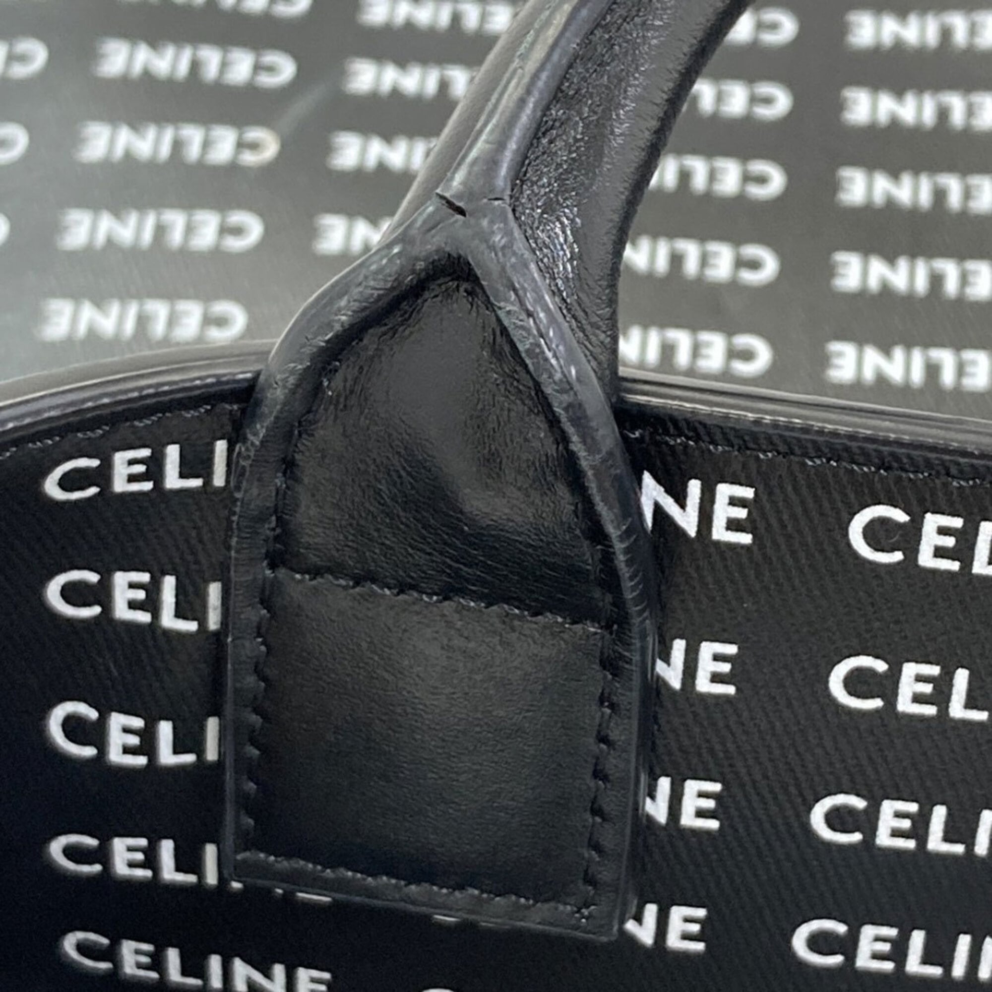 Celine Black Leather Handbag (Pre-Owned)