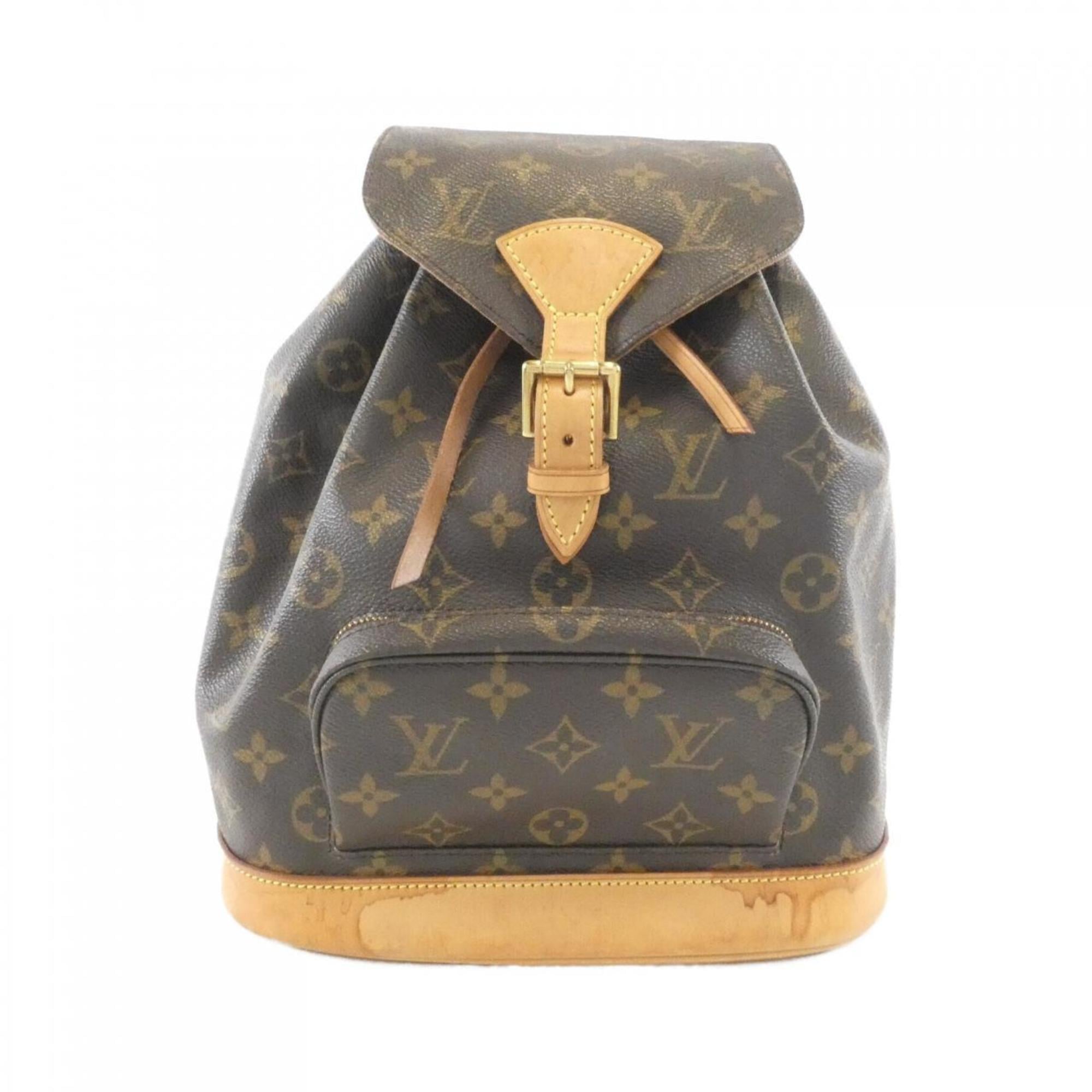 Louis Vuitton Monogram Marron Coated Canvas Backpack (Pre-Owned)