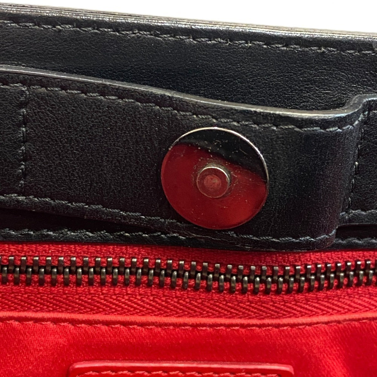 Christian Louboutin Black Leather Shoulder Bag Tote Bag (Pre-Owned)