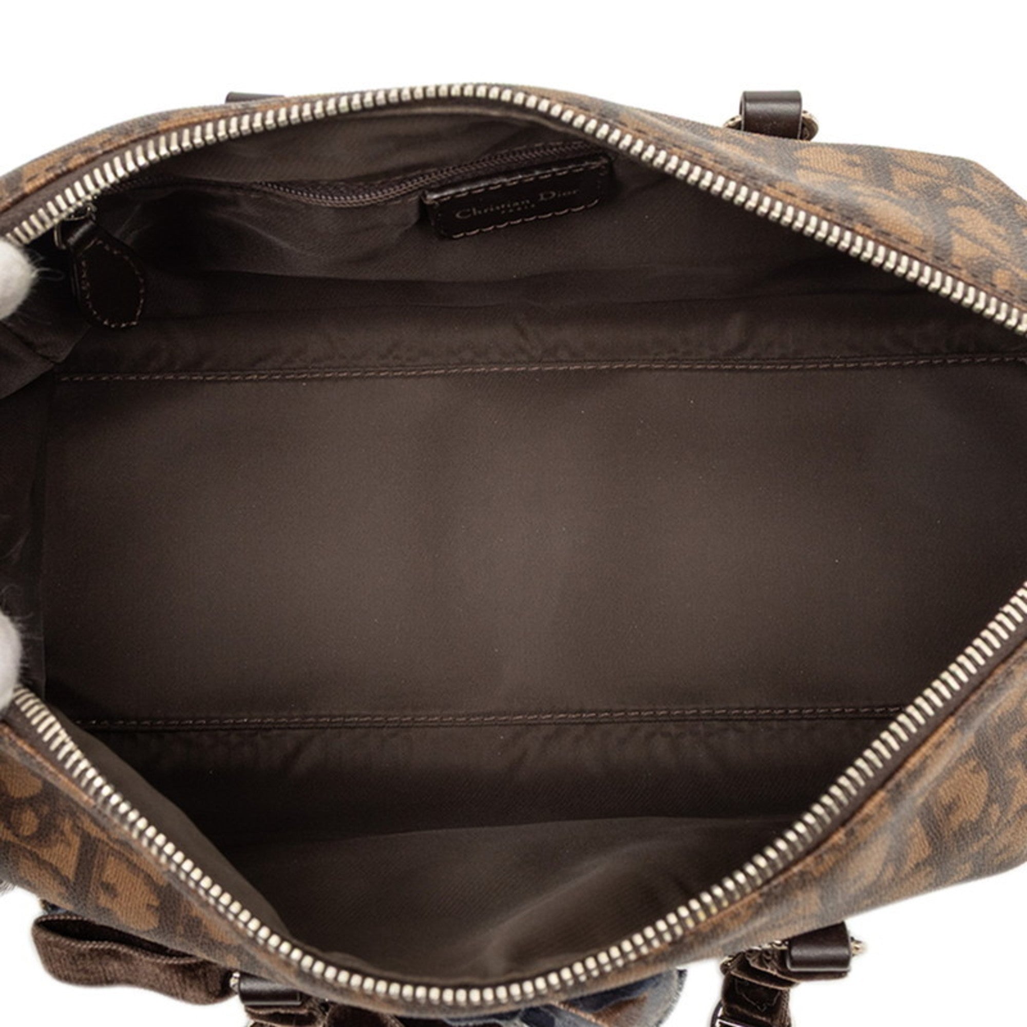 Christian Dior Brown Trotter Pvc Handbag (Pre-Owned)