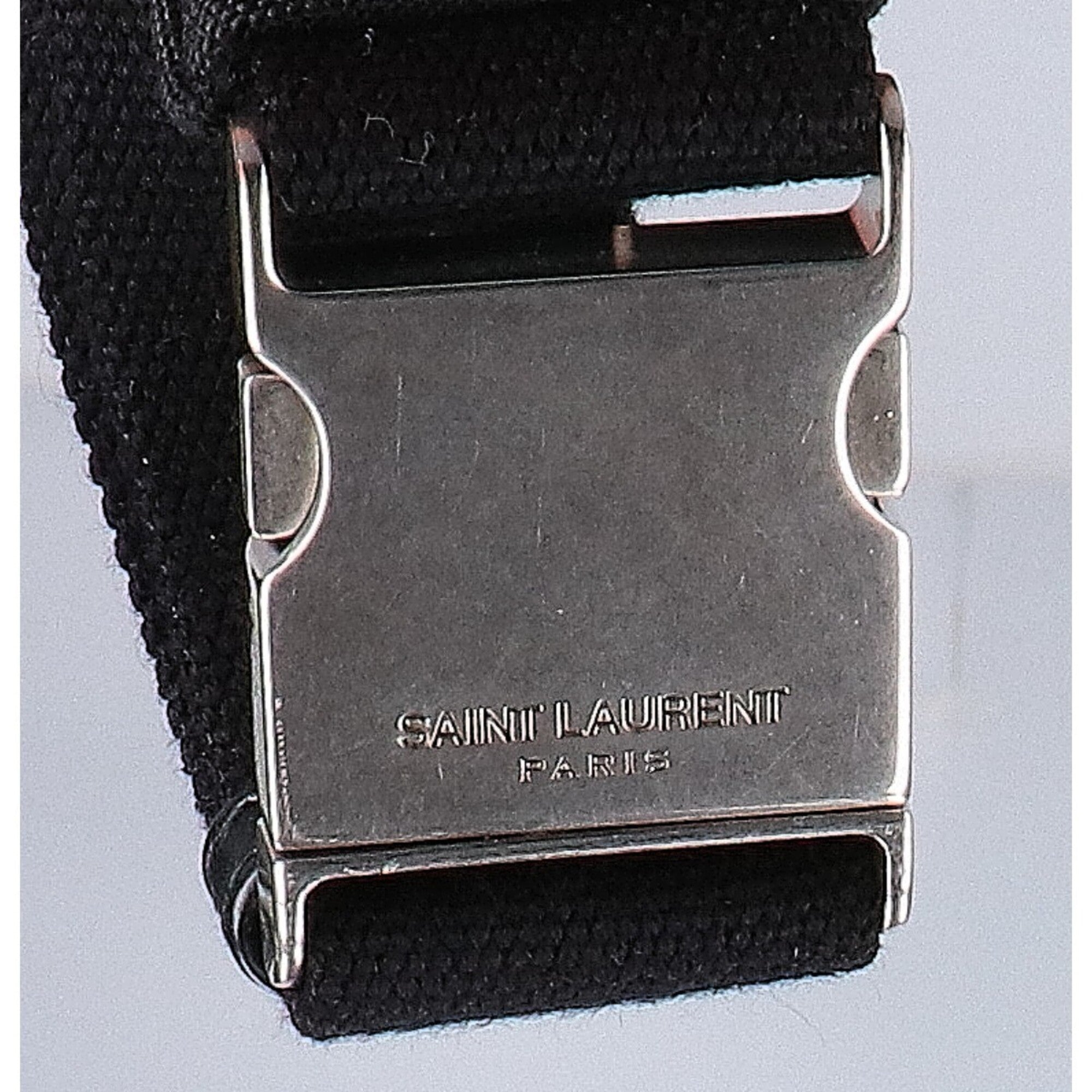 Saint Laurent Black Canvas Fanny Pack (Pre-Owned)
