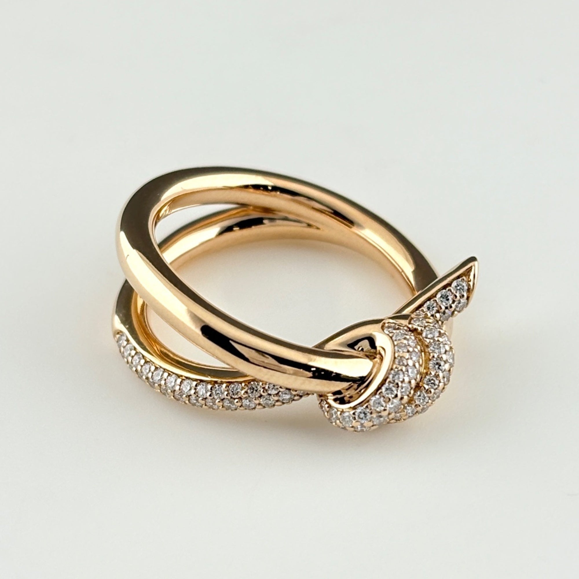 Tiffany Pink Gold (18K) Band Ring (Pre-Owned)