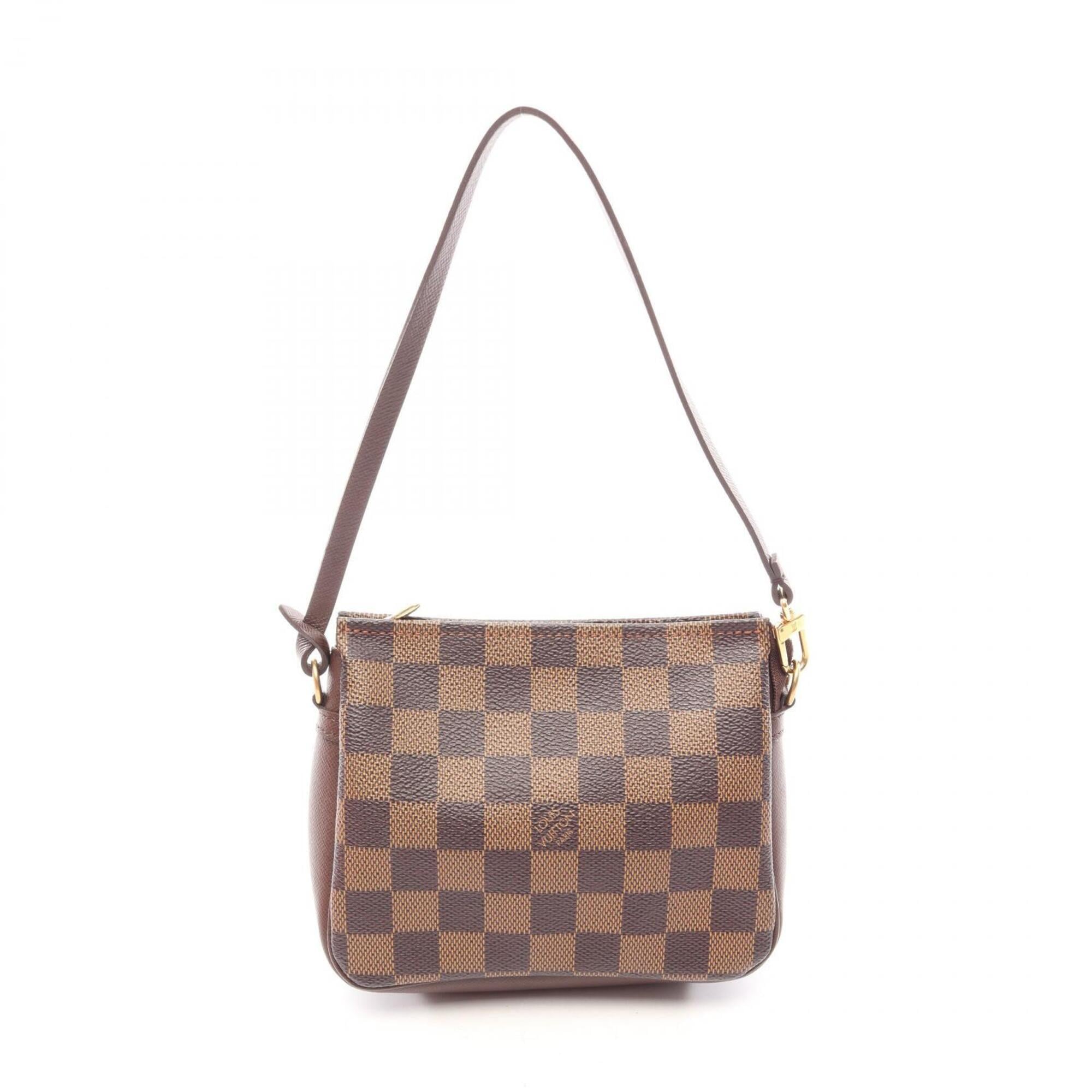 Louis Vuitton Damier Brown Ebene Coated Canvas Leather Handbag (Pre-Owned)