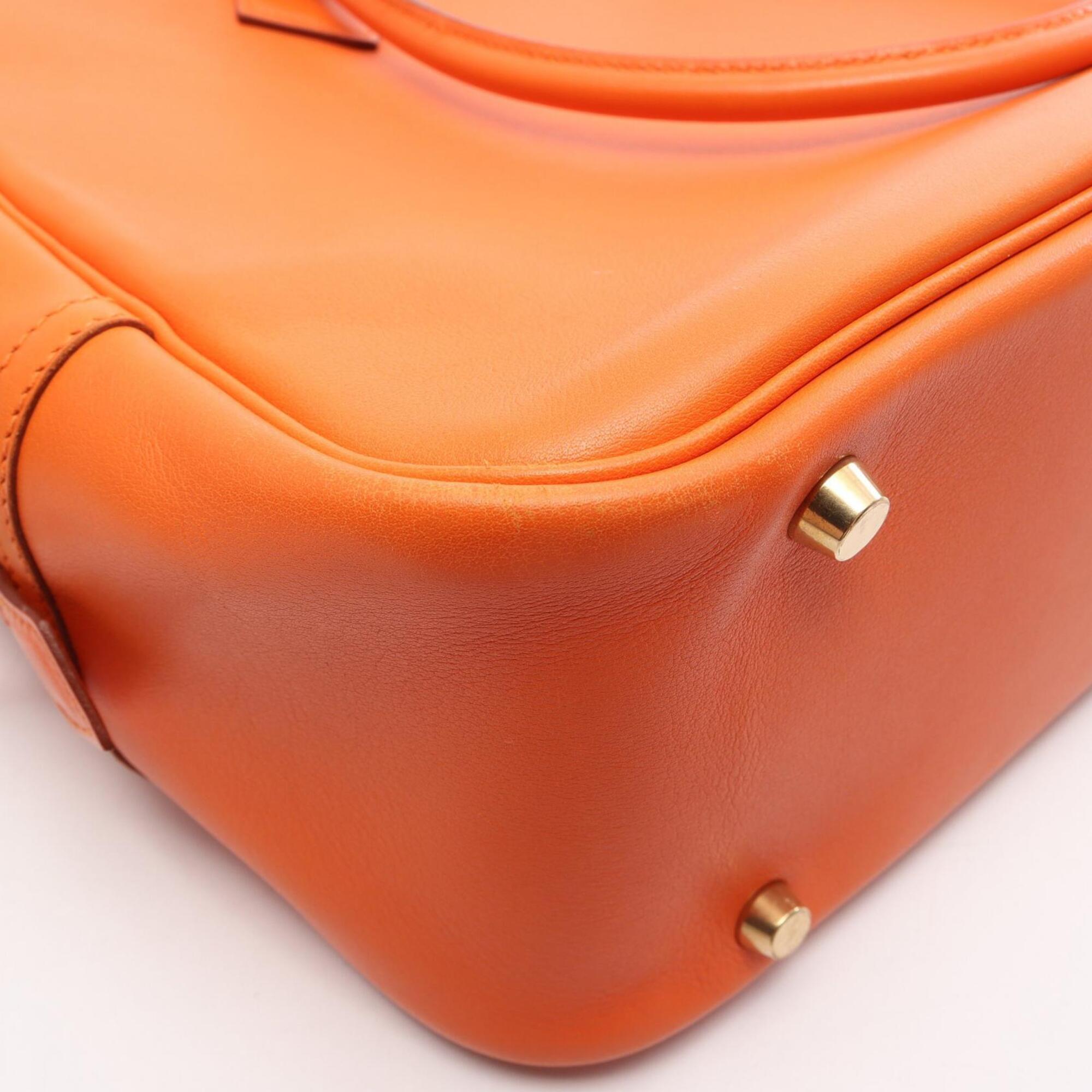 Hermes Orange Swift Leather Handbag (Pre-Owned)