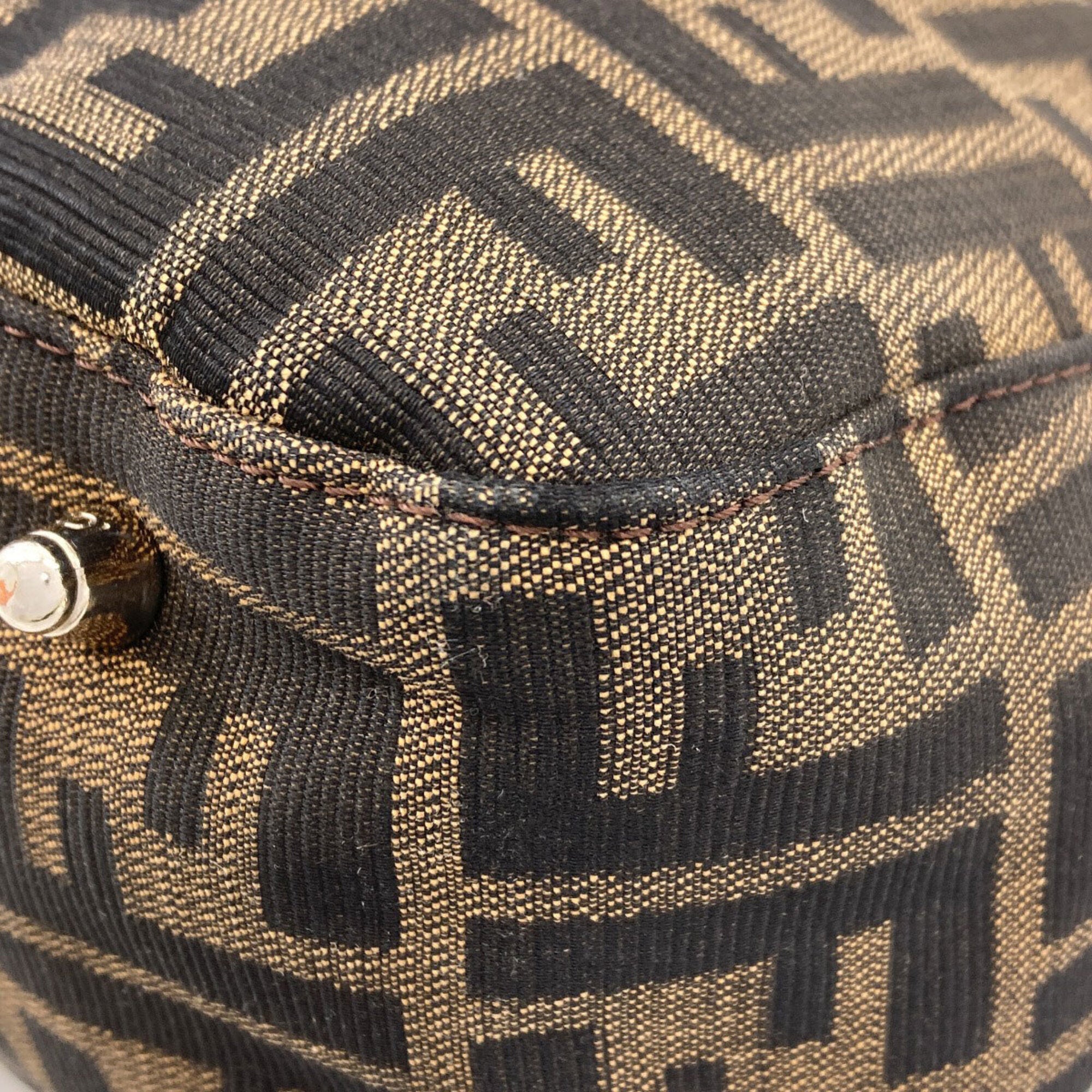 Fendi Brown Canvas Handbag (Pre-Owned)