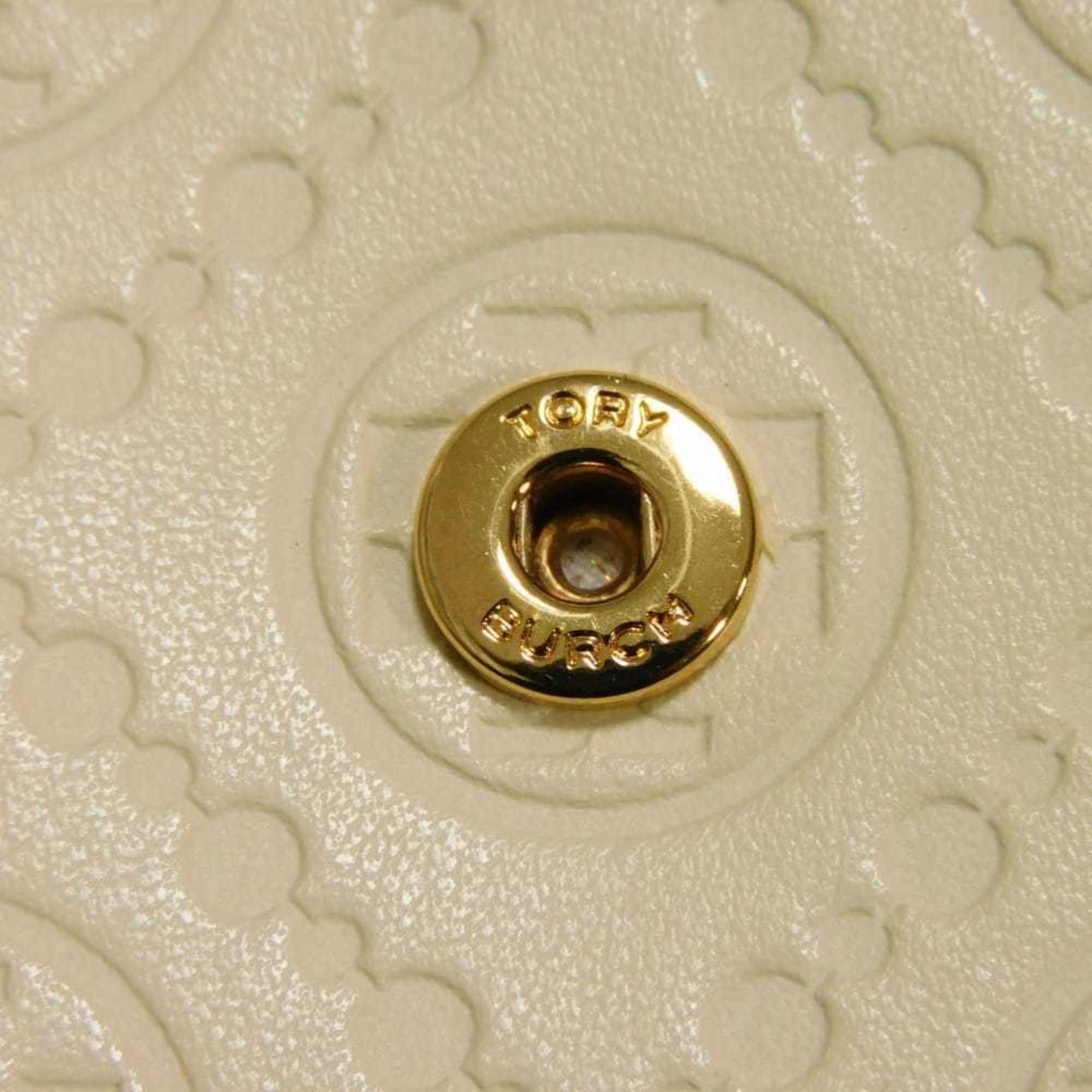 Tory Burch Cream White Leather Shoulder Bag (Pre-Owned)