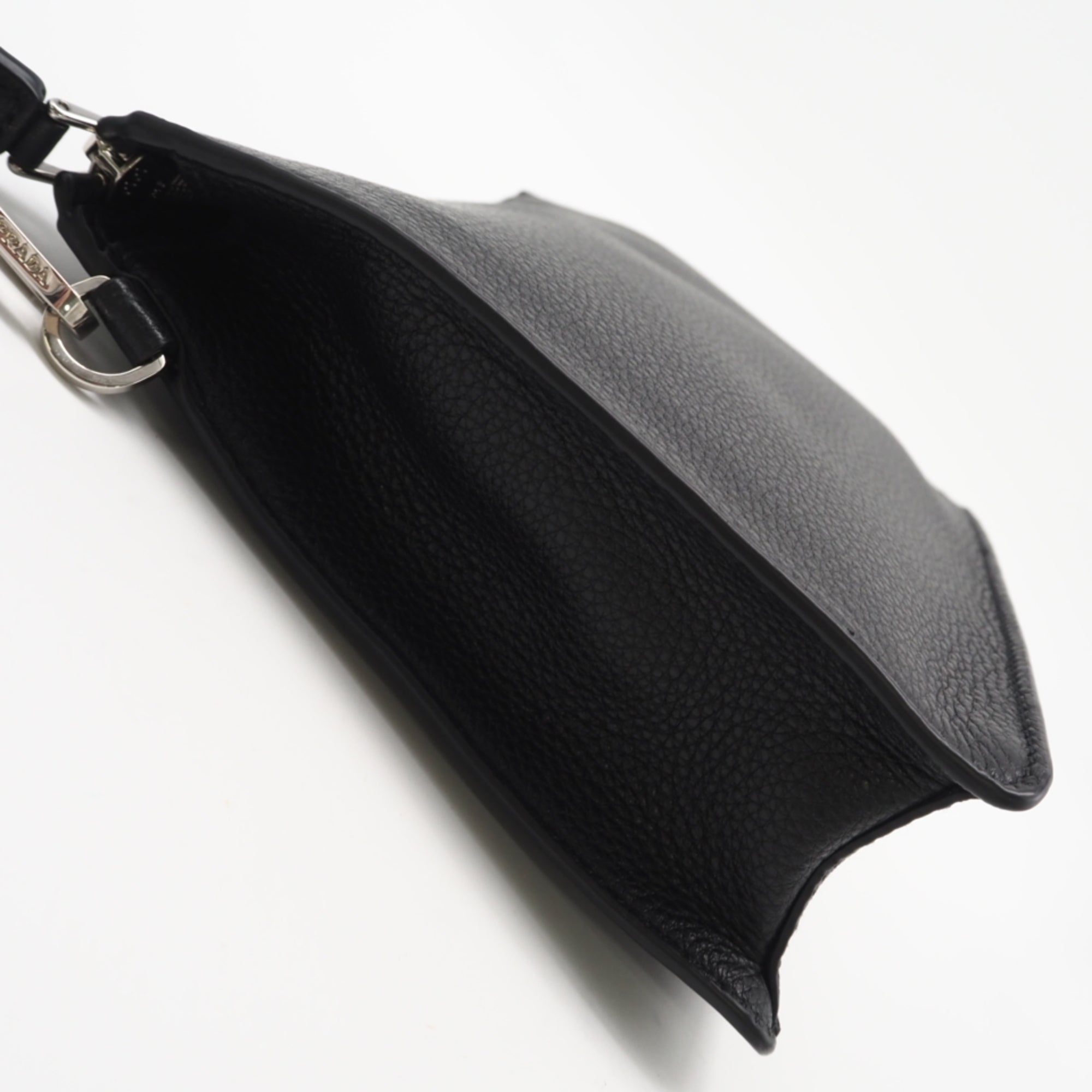 Prada Black Leather Clutch Bag (Pre-Owned)