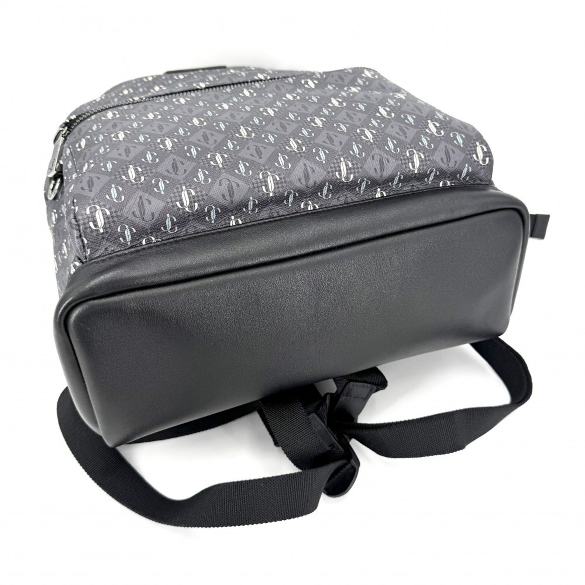Jimmy Choo Gray Leather Backpack (Pre-Owned)