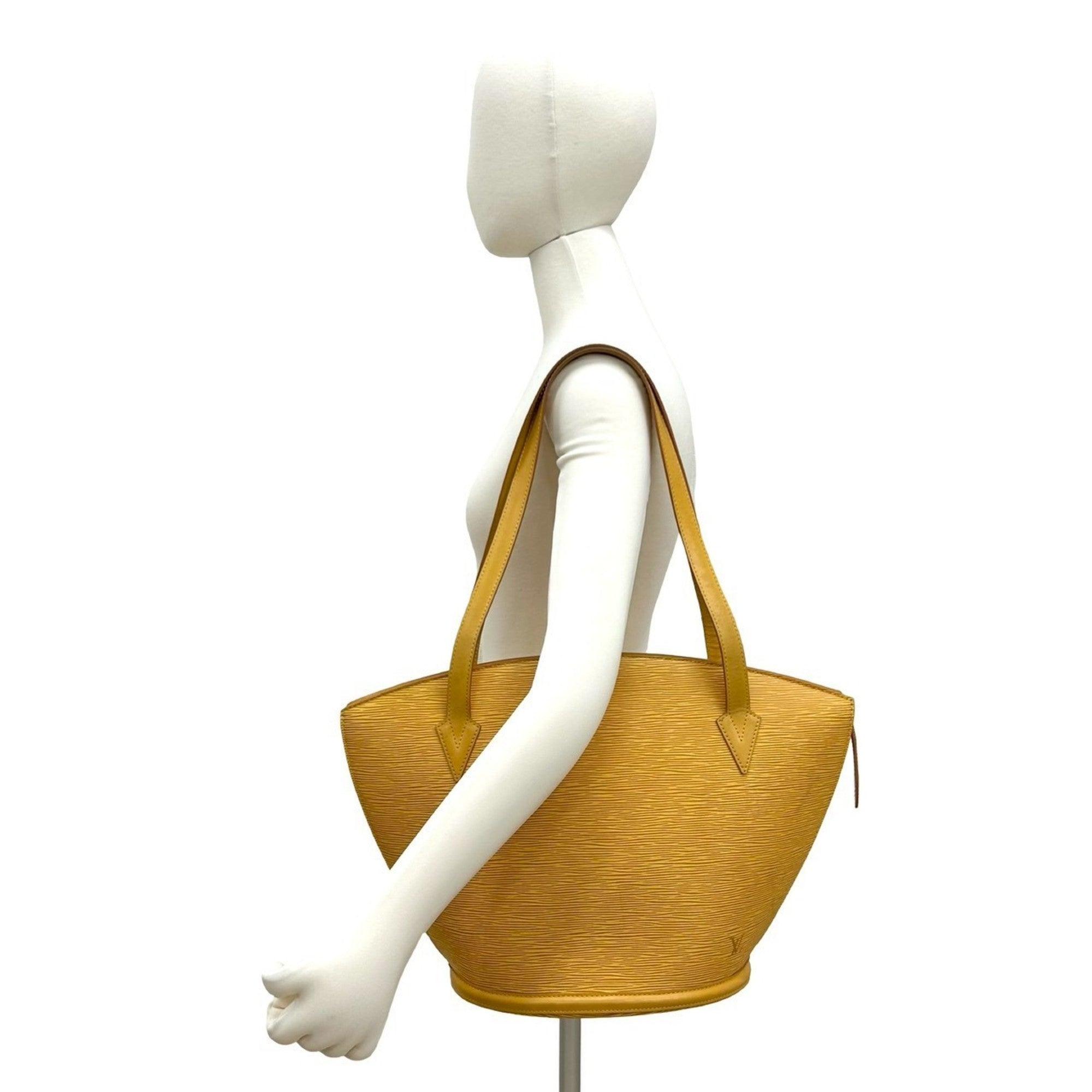 Louis Vuitton Yellow Leather Tote Bag (Pre-Owned)